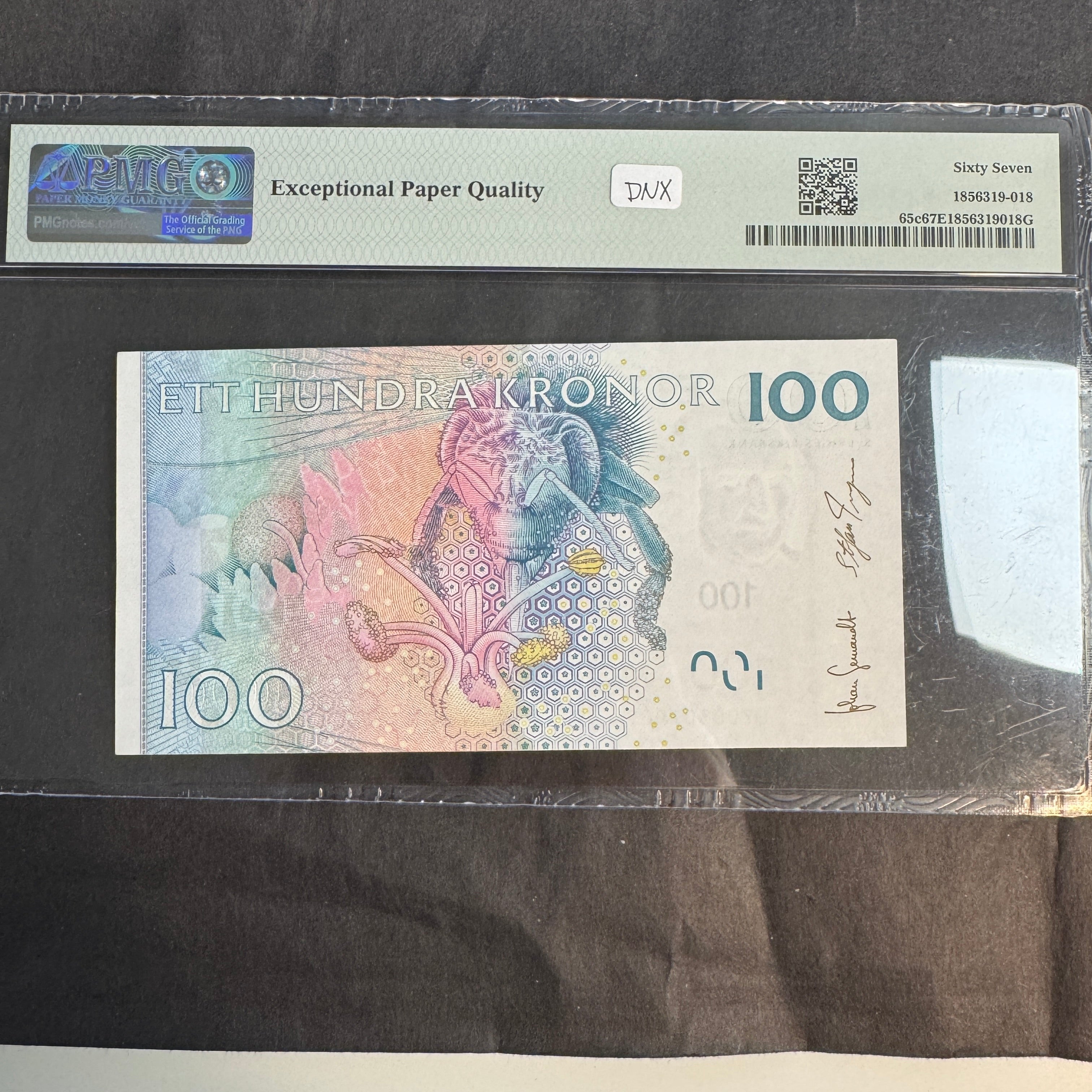 (2006-14) Sweden 100 Kronor, C. von Linne, P#65c, PMG Superb Gem UNC 67 EPQ