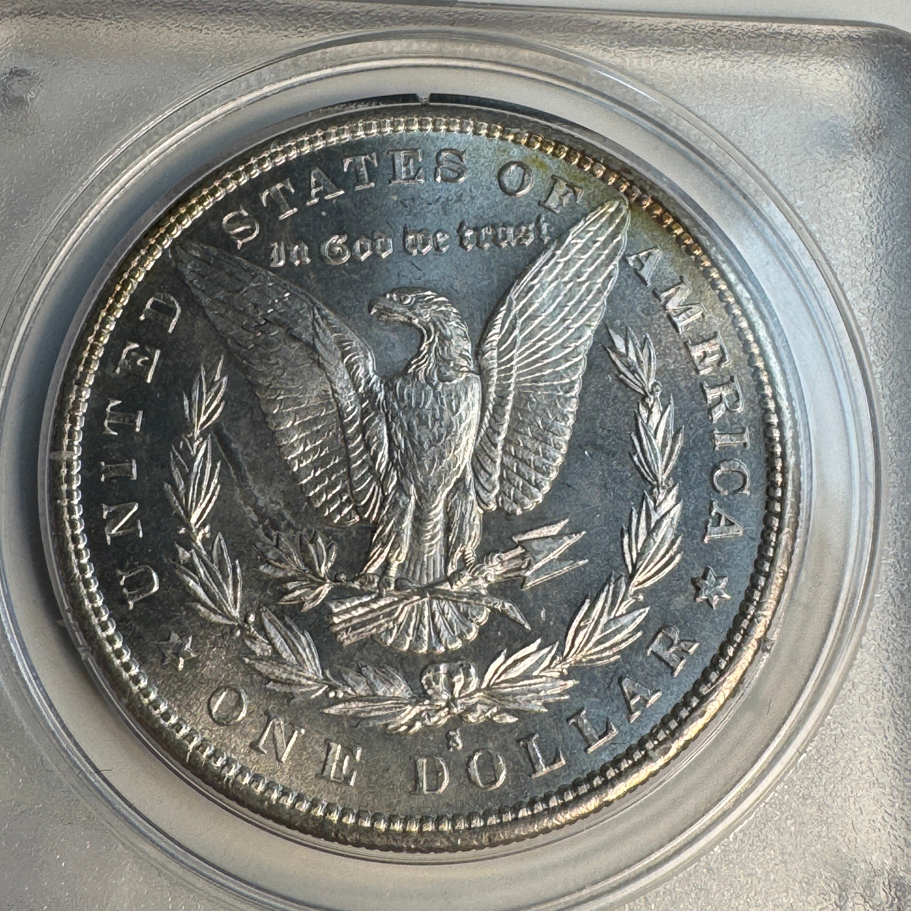 Trio of Consecutive Serial# PCGS Rattler Morgans: 1879-S MS62, 1880-S MS63, 1881 MS62