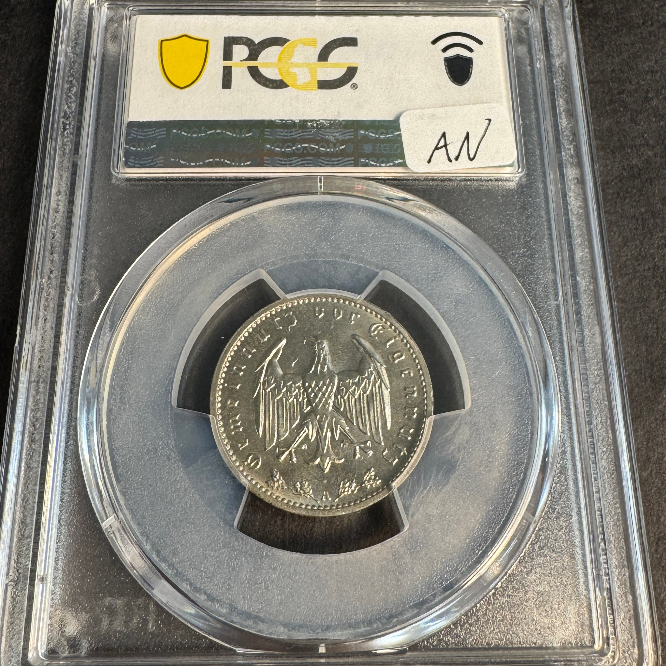 1938-A Germany (Third Reich) 1 Mark, J-354, PCGS MS-65 🇩🇪, Pop 5/3