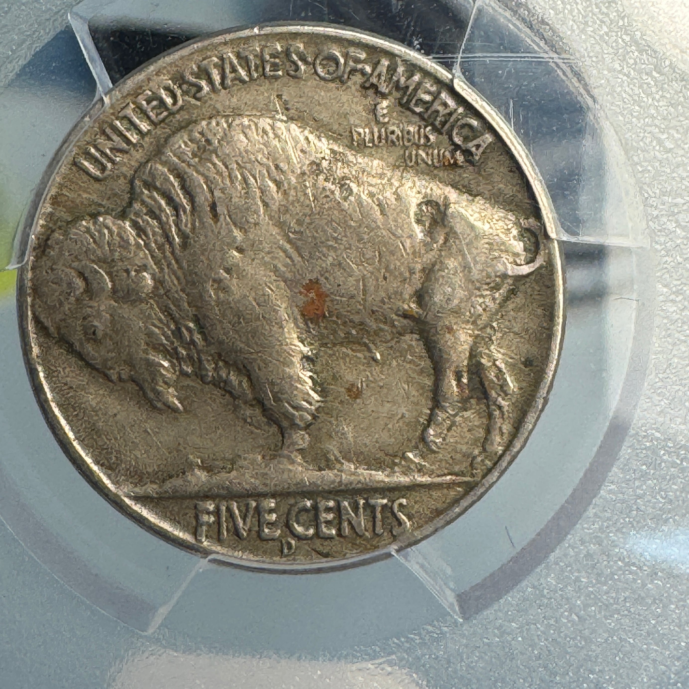 1937-D 3-Legs Buffalo Nickel Rare Mint Error, PCGS AU-50