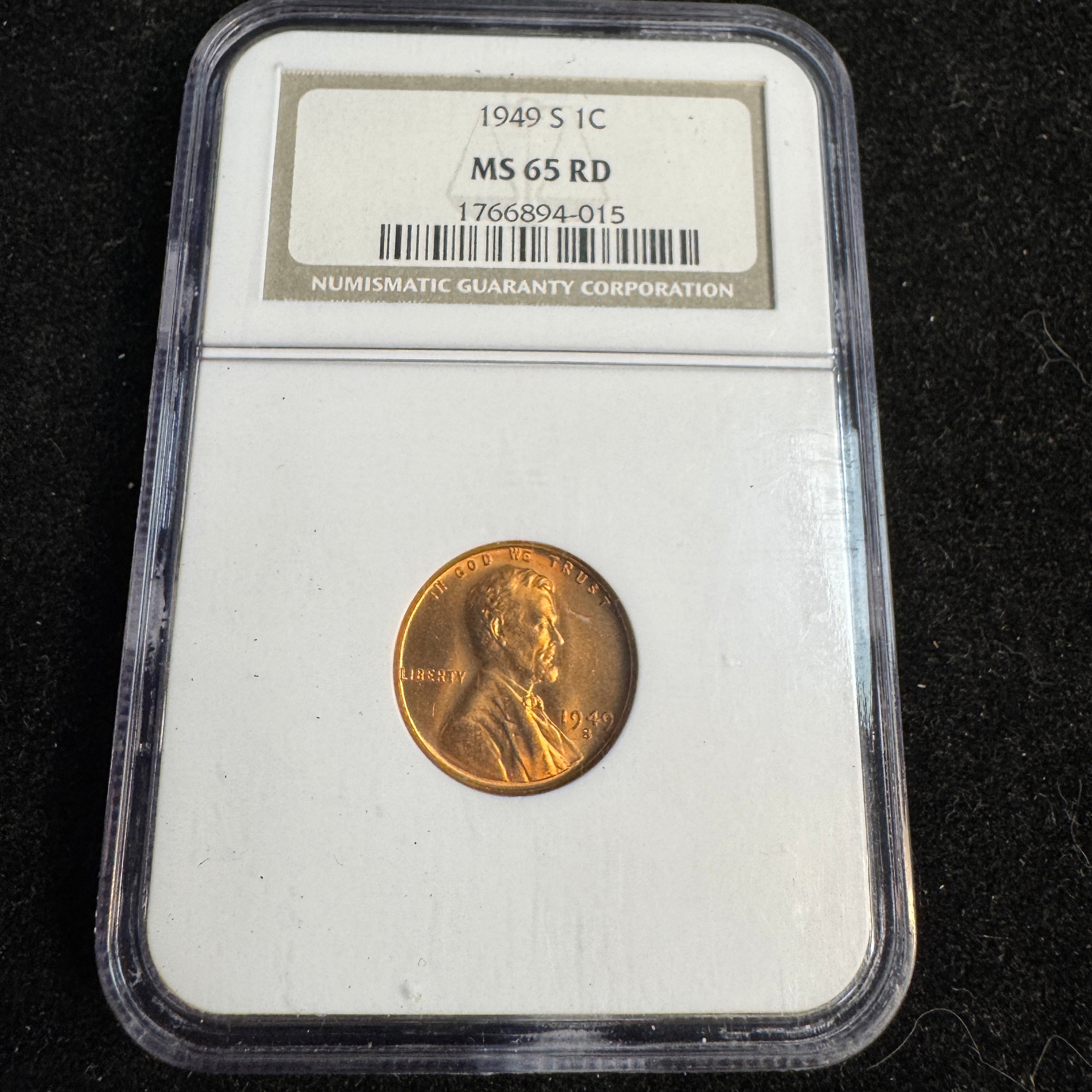 1958-D Lincoln Wheat 1c, NGC MS-66 RD