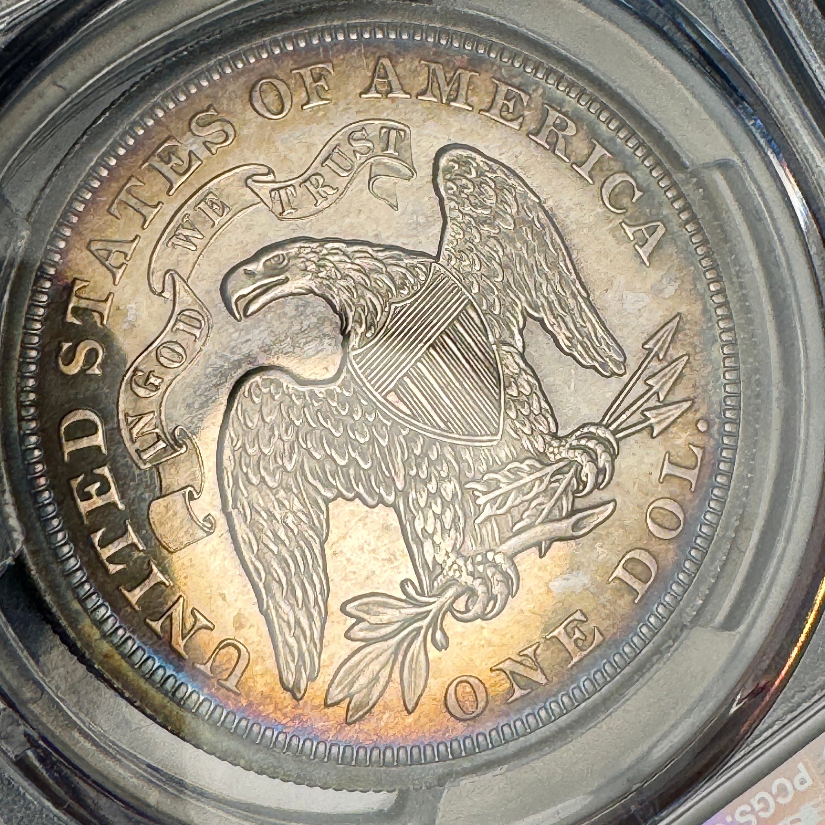 1870 Seated Silver Dollar Proof, PCGS PR-61 CAM / Cameo