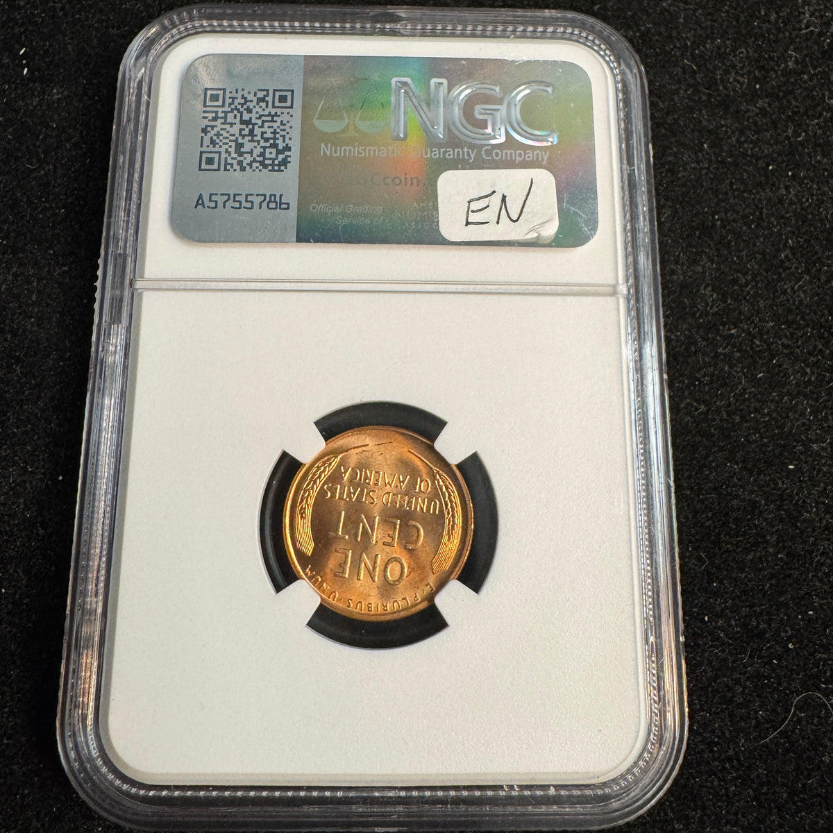 1951-D Lincoln Wheat 1c, NGC MS-65 RD