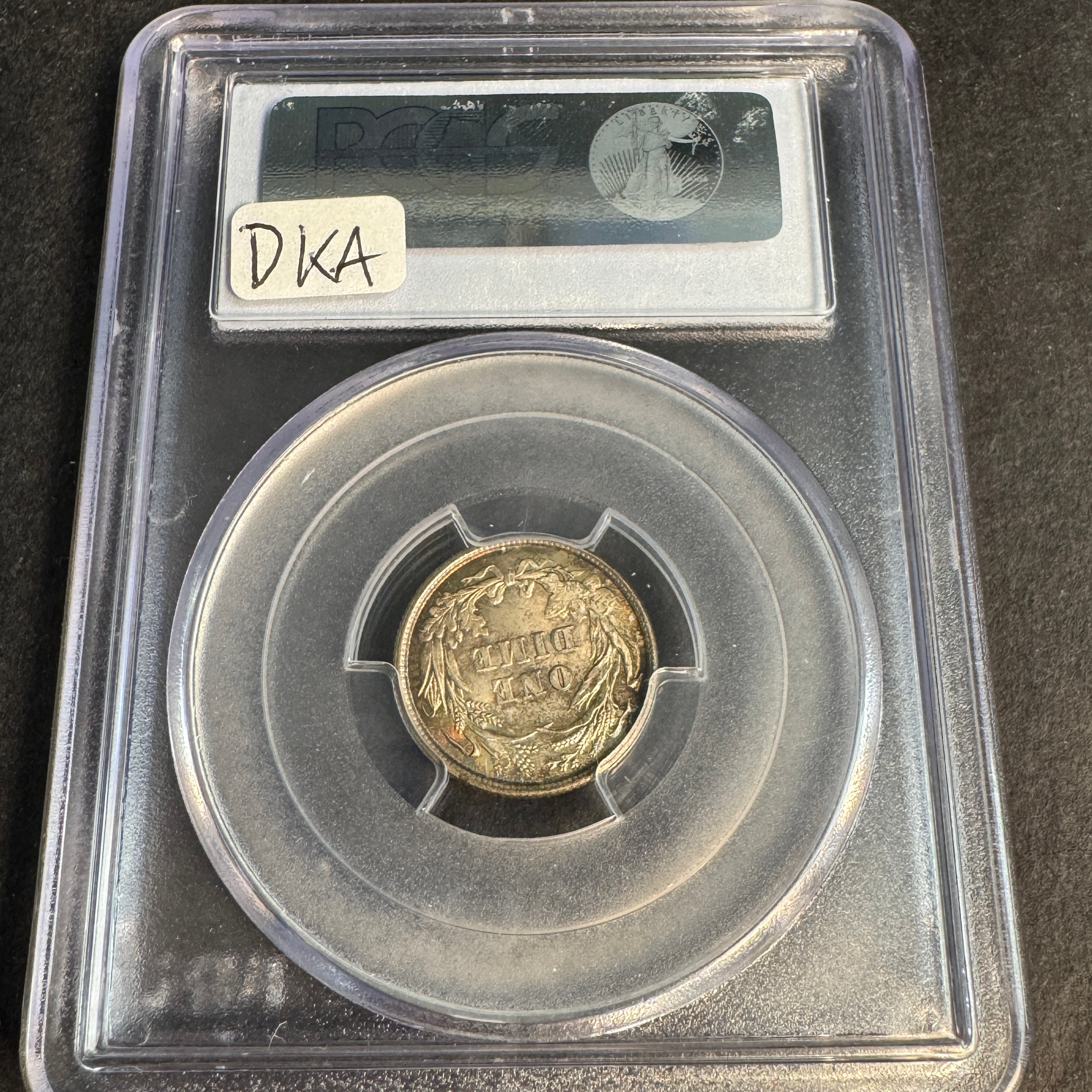 1899 (P) Barber Dime US 10c, PCGS MS-64 with toning