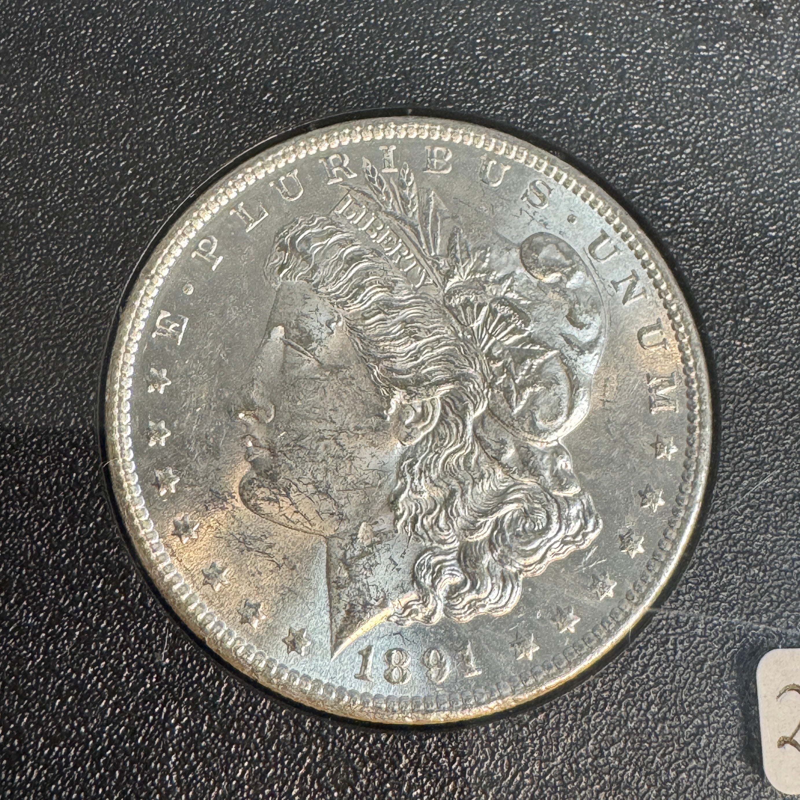 1891-CC Morgan Silver Dollar, Top 100 VAM-3, GSA Hoard / NGC MS-61
