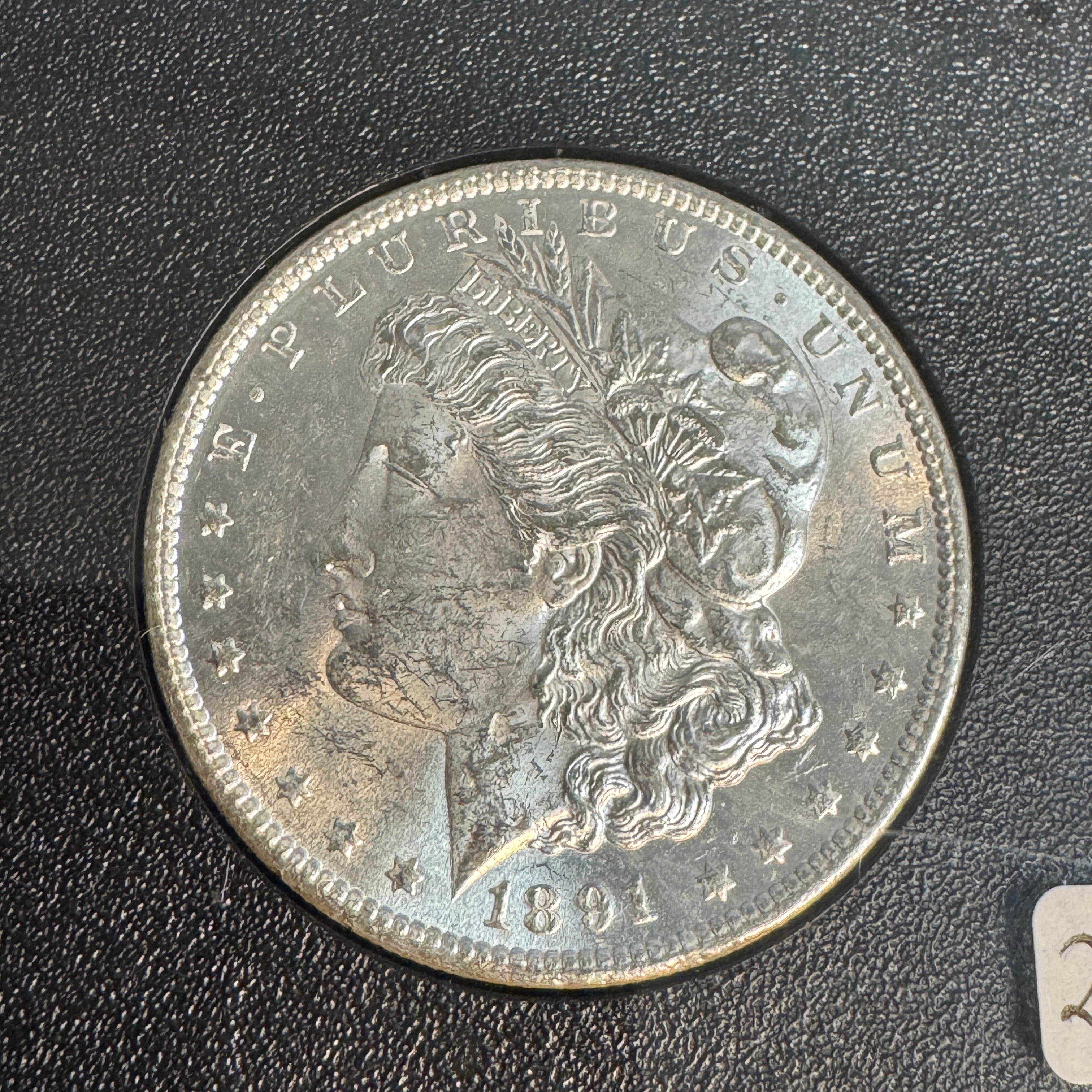 1891-CC Morgan Silver Dollar, Top 100 VAM-3, GSA Hoard / NGC MS-61
