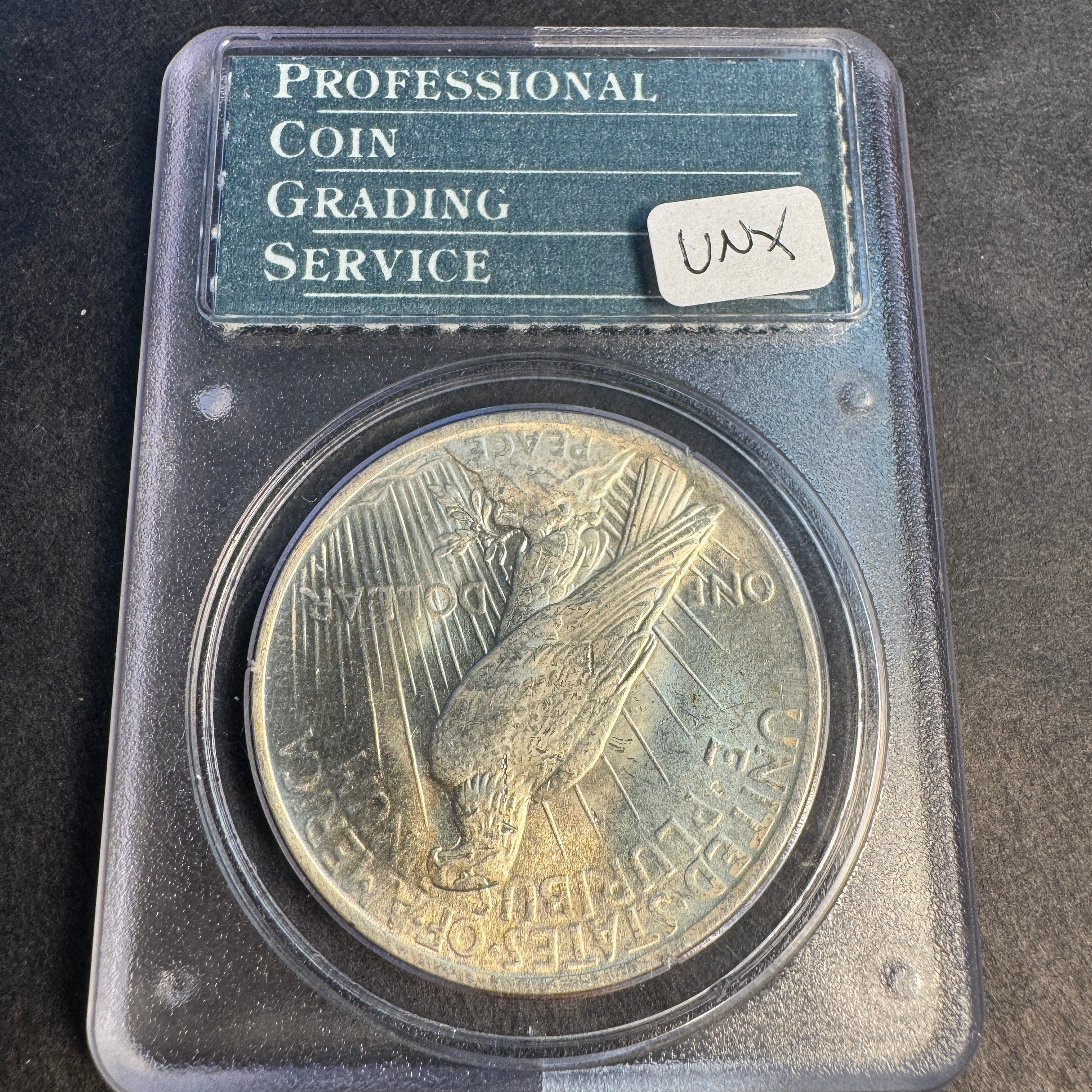 1923 Peace Silver Dollar, Gen-1 Old Green PCGS MS-64
