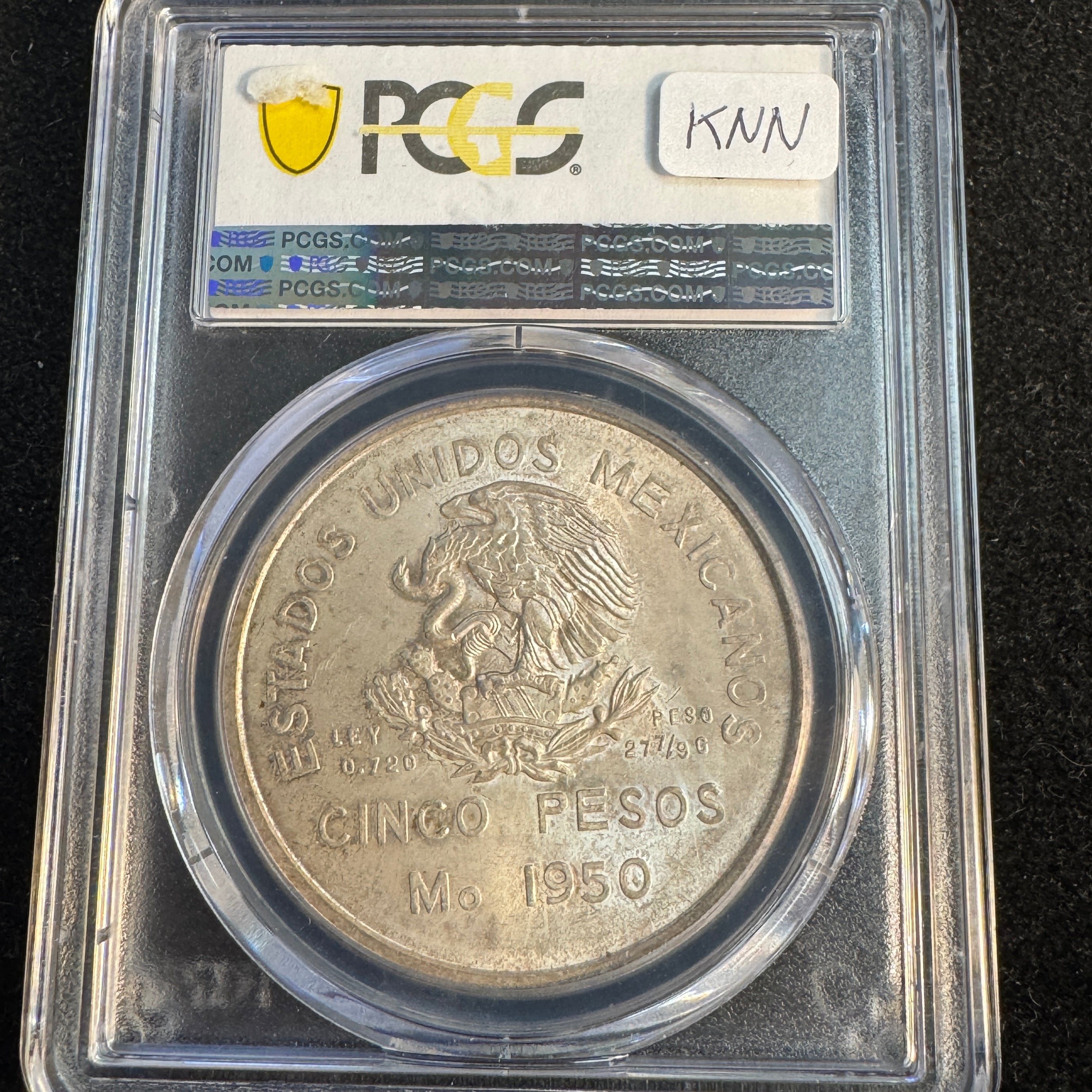 1950-Mo Mexico 5 Pesos Southeastern Railroad, PCGS MS-65