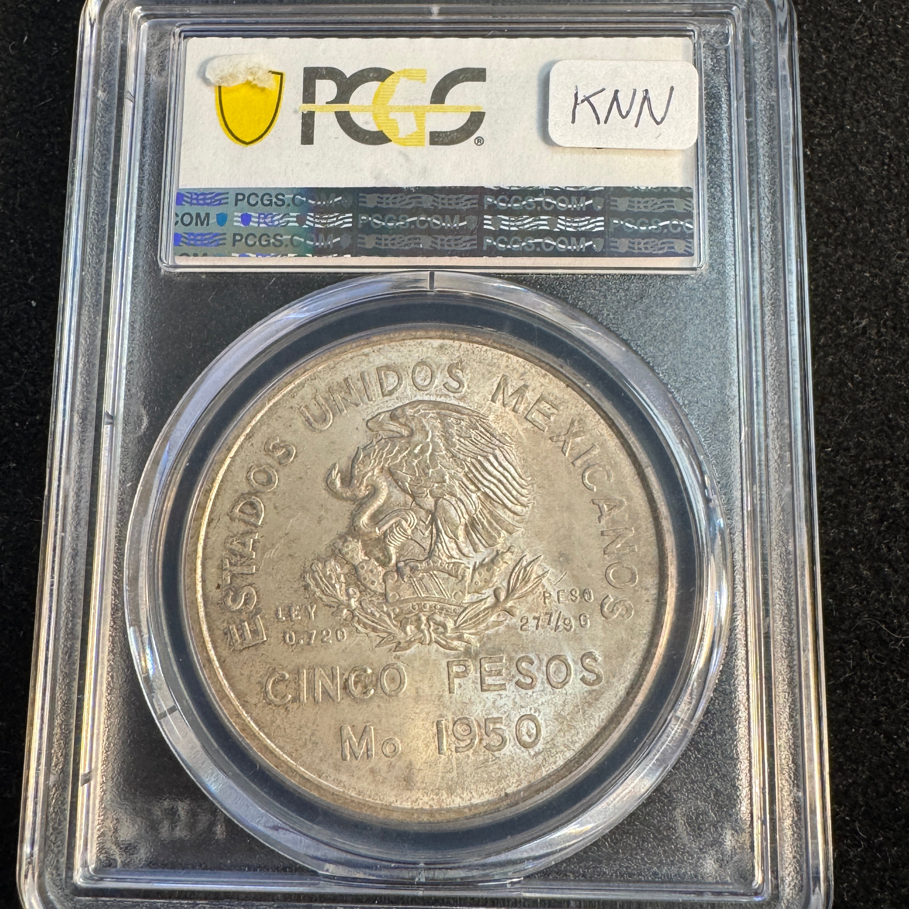 1950-Mo Mexico 5 Pesos Southeastern Railroad, PCGS MS-65