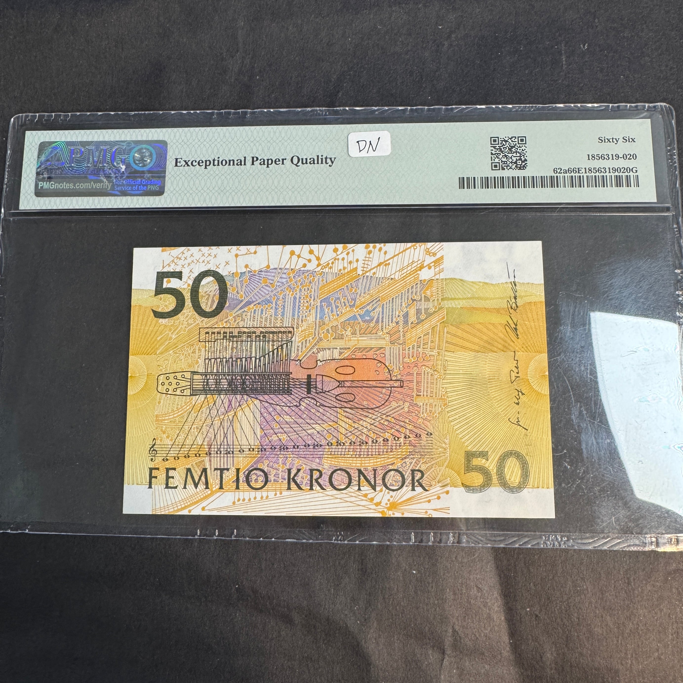 (1996-2002) Sweden 50 Kronor, Jenny Lind, PMG Gem UNC 66 EPQ