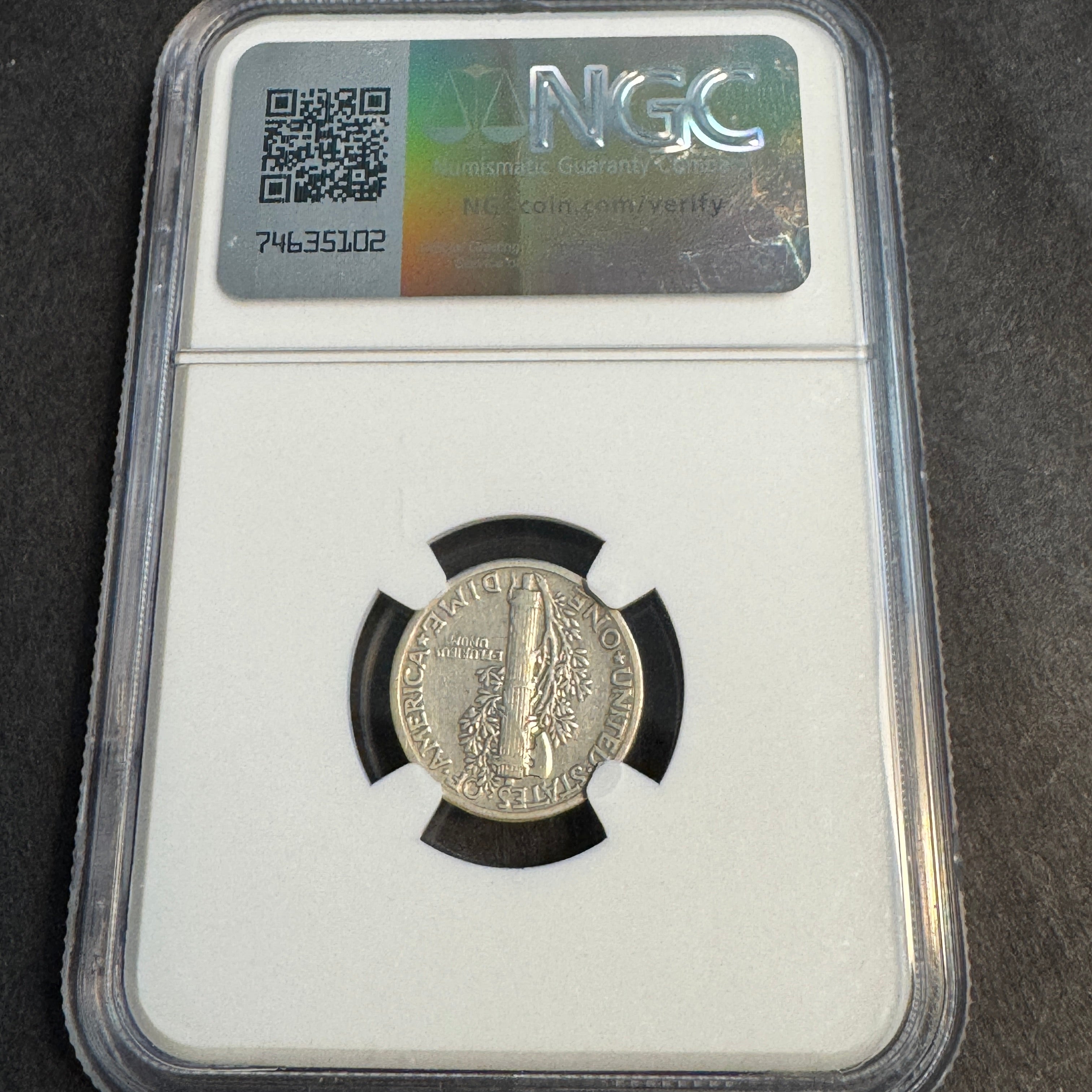 1942/1 Mercury Dime US 10c Overdate, NGC XF Details – Harry's Coin