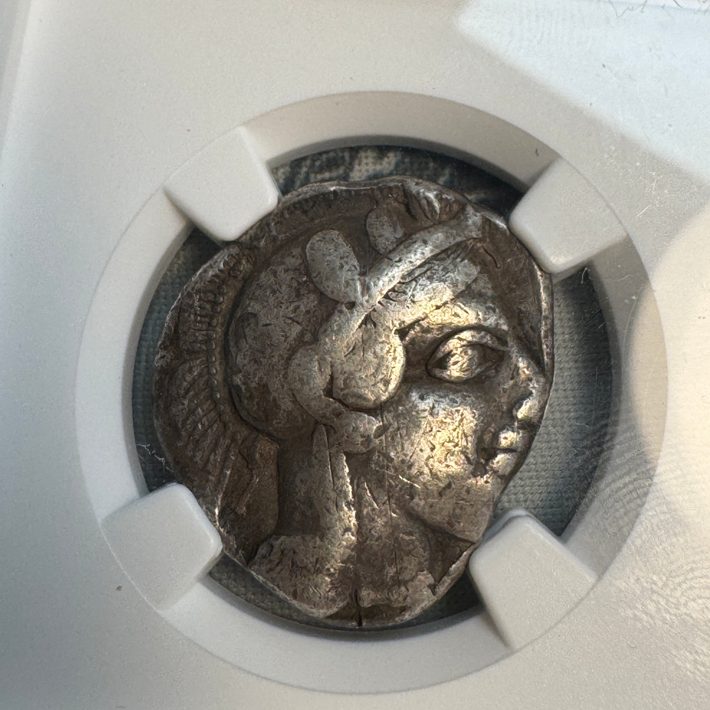 (440-404 BC) ATHENS Athena Owl AR Tetradrachm, NGC Fine