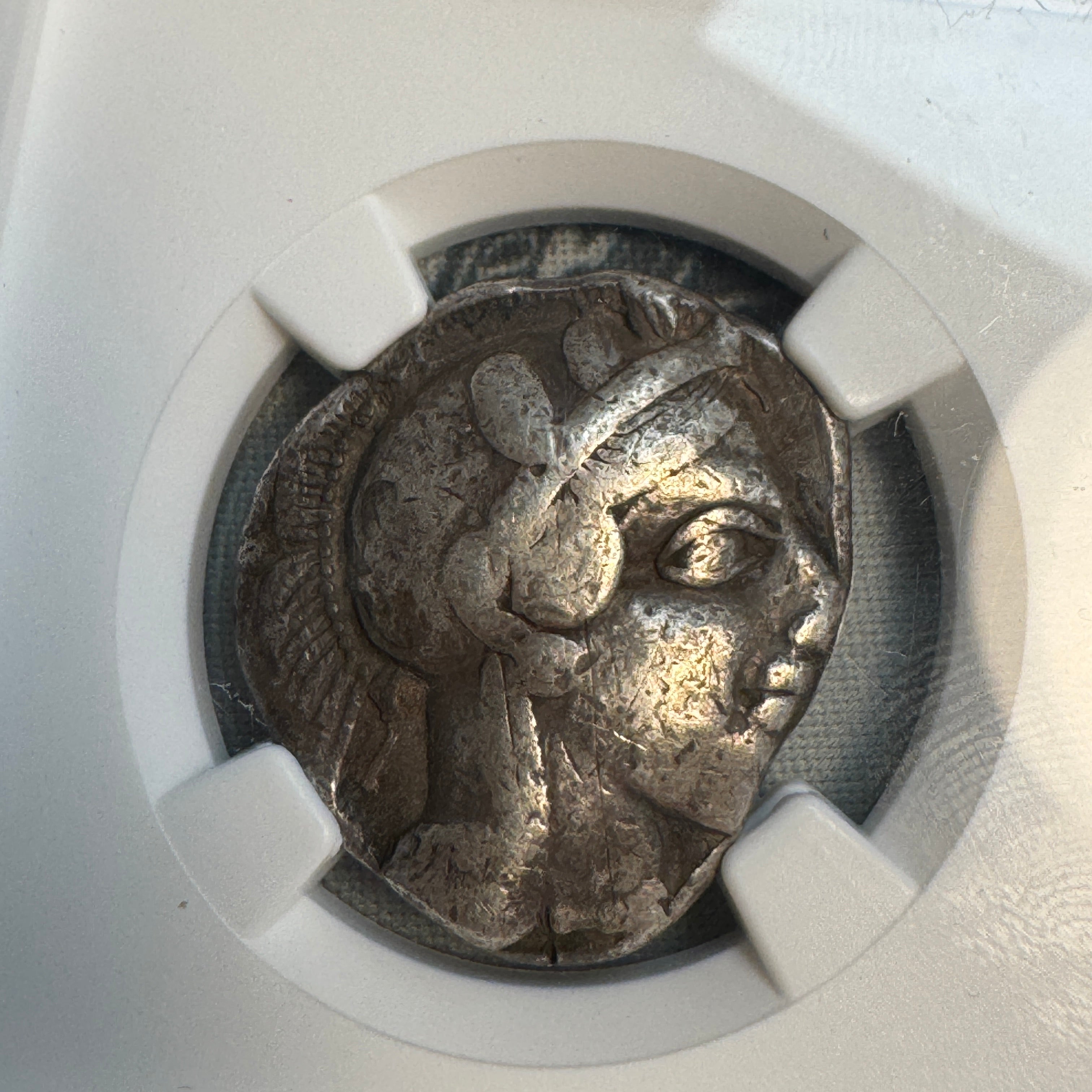 (440-404 BC) ATHENS Athena Owl AR Tetradrachm, NGC Fine