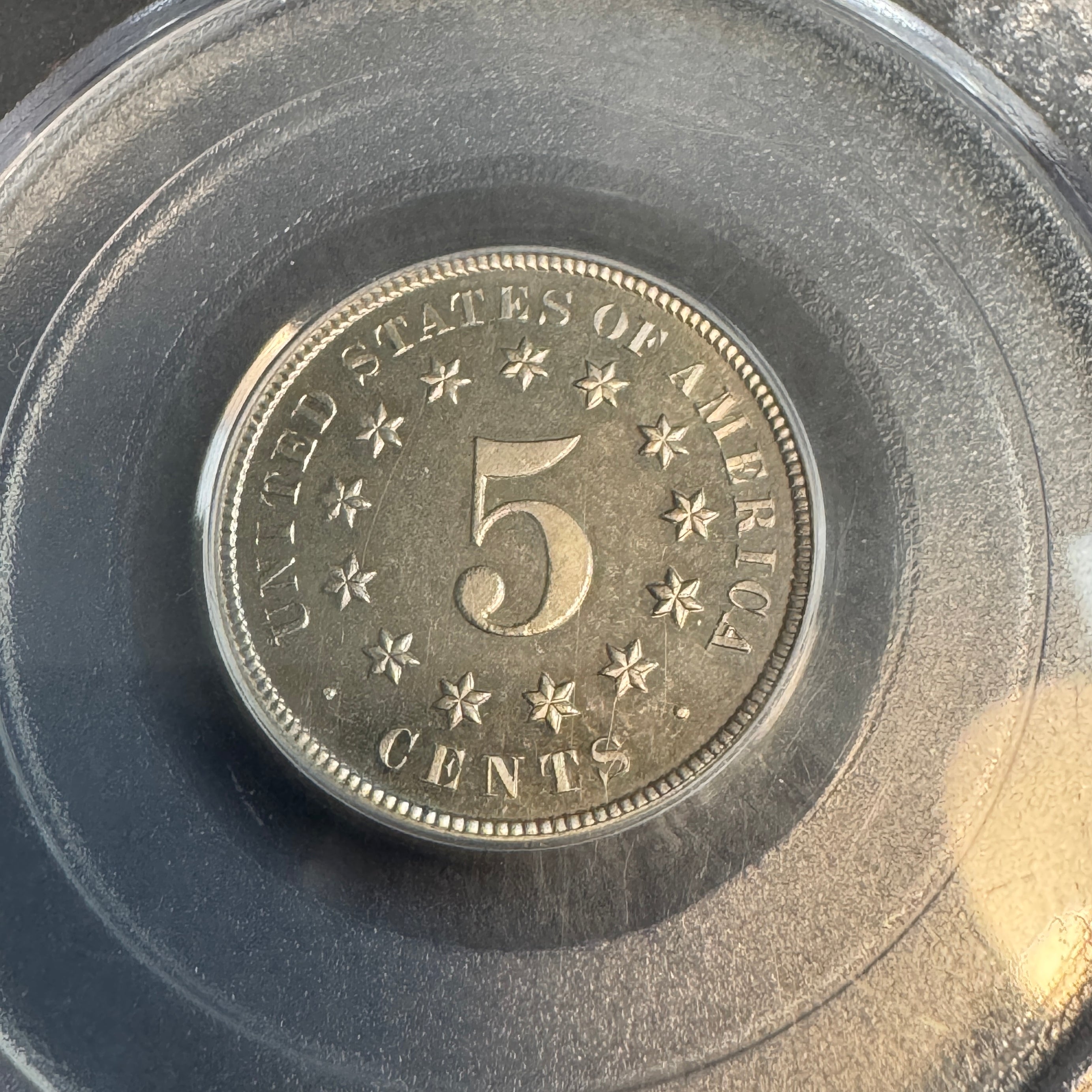 1878 Shield Nickel US 5c Proof, OGH PCGS PR-64, Mintage 2,350