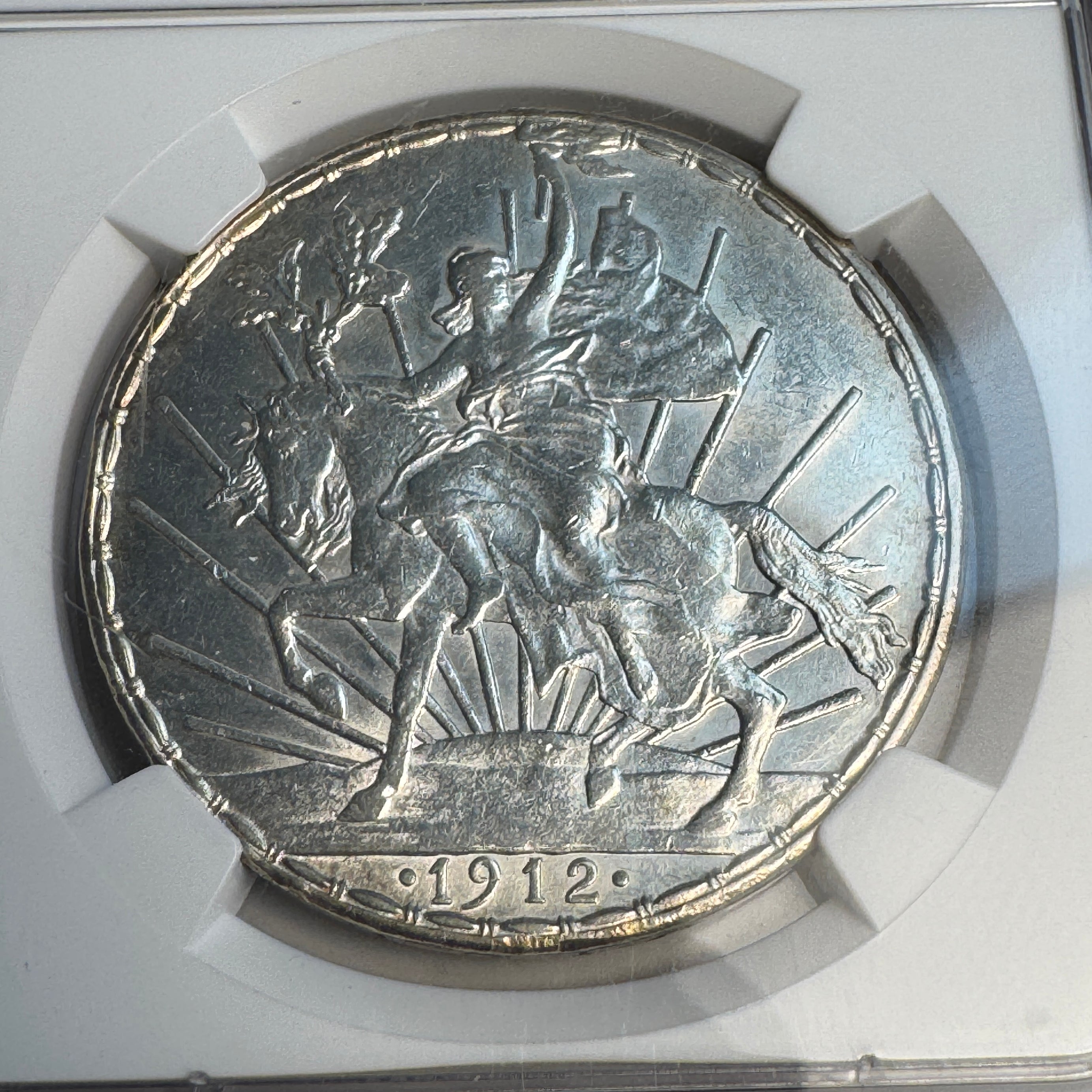 1912 Mexico AR Peso “Caballito”, NGC MS-61
