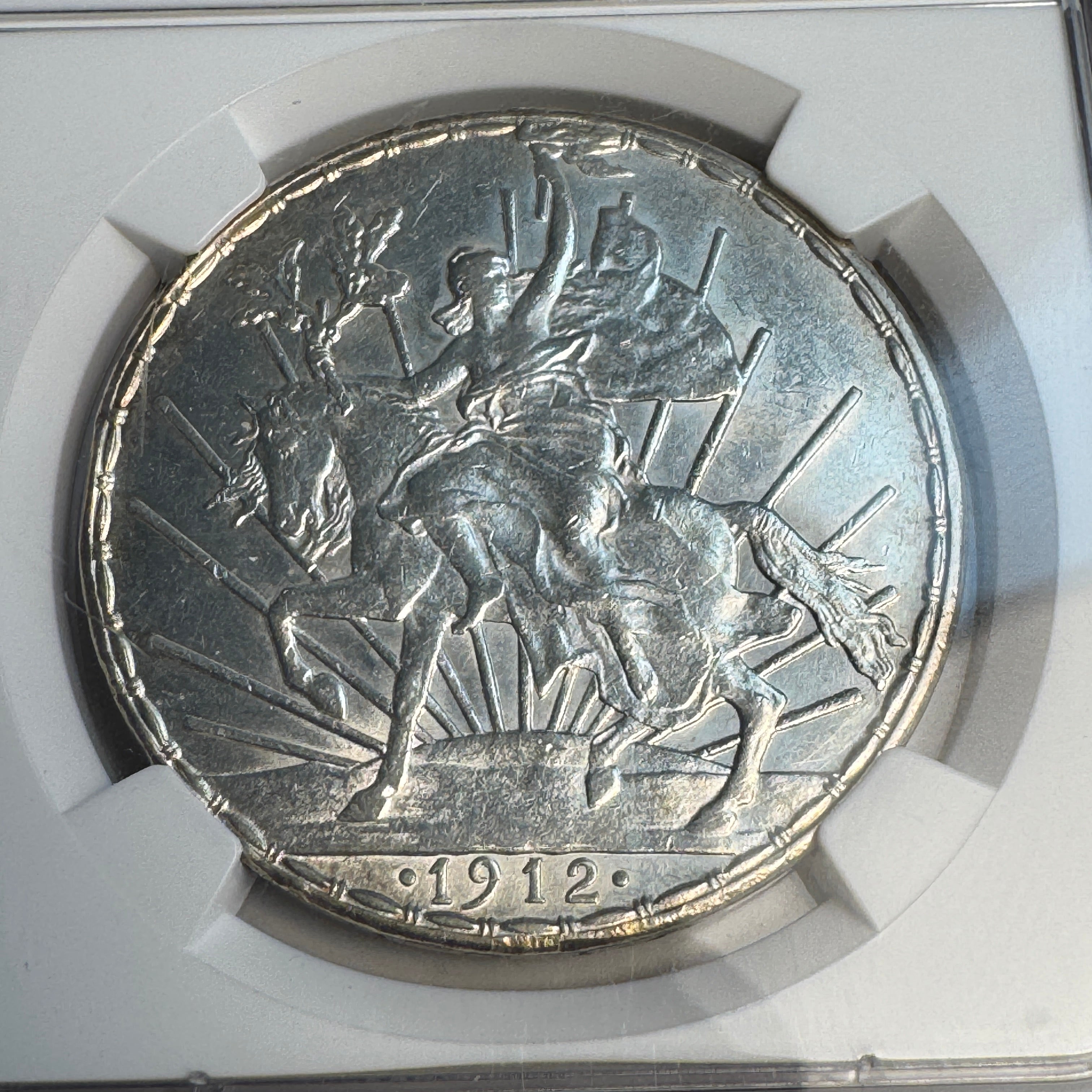 1912 Mexico AR Peso “Caballito”, NGC MS-61