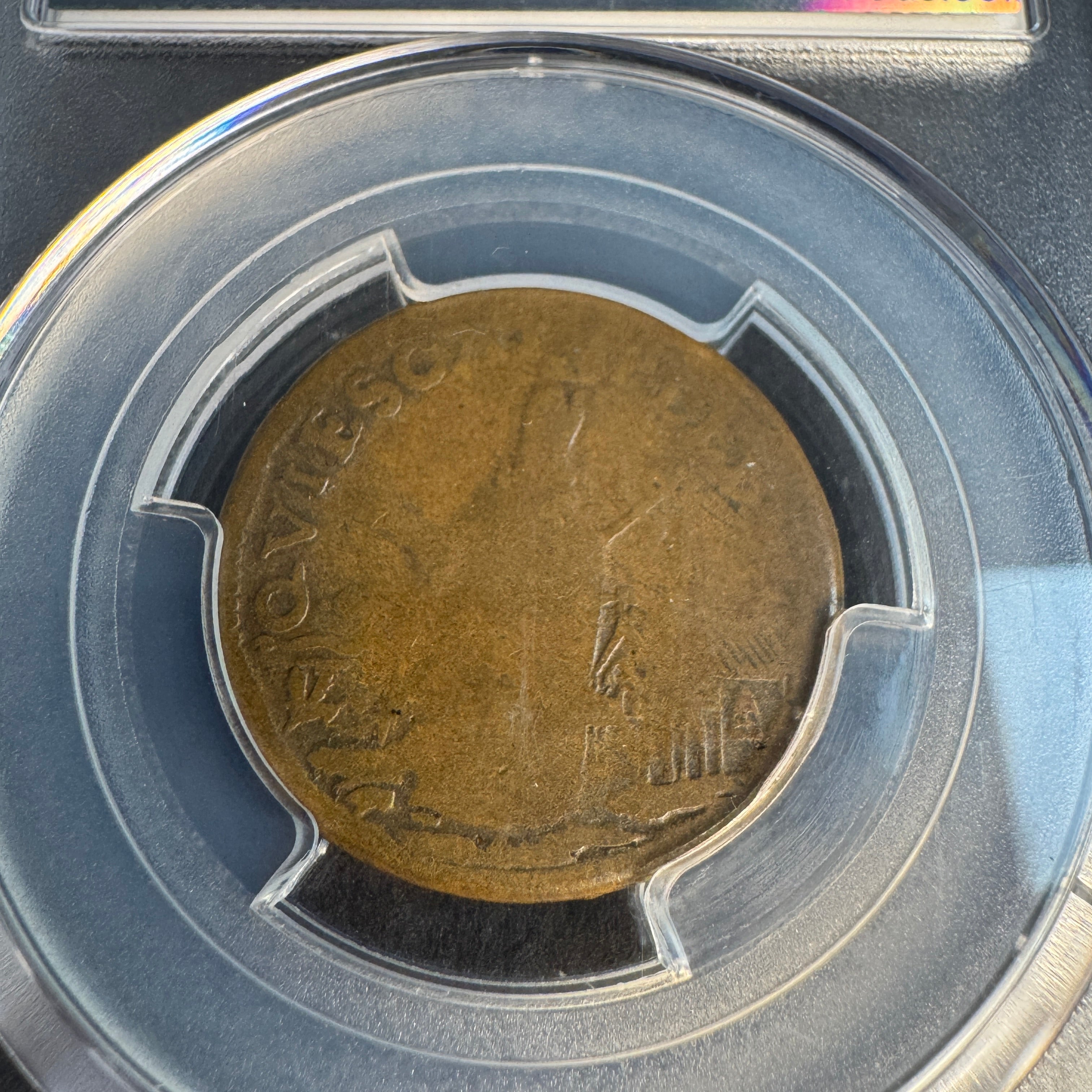 1670s New Jersey Saint Patrick Farthing, Martin 3g.5-Fc.20, PCGS G-06 ☘️