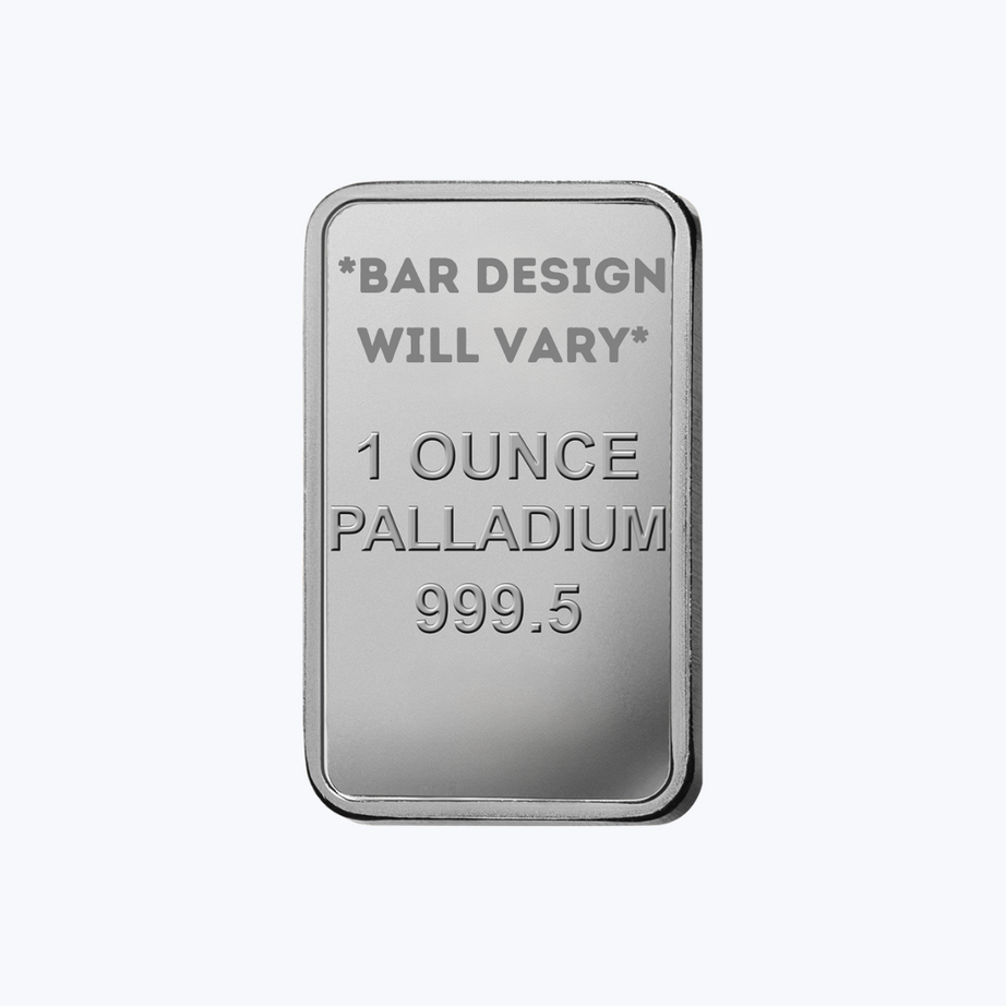 1 oz Palladium Bar