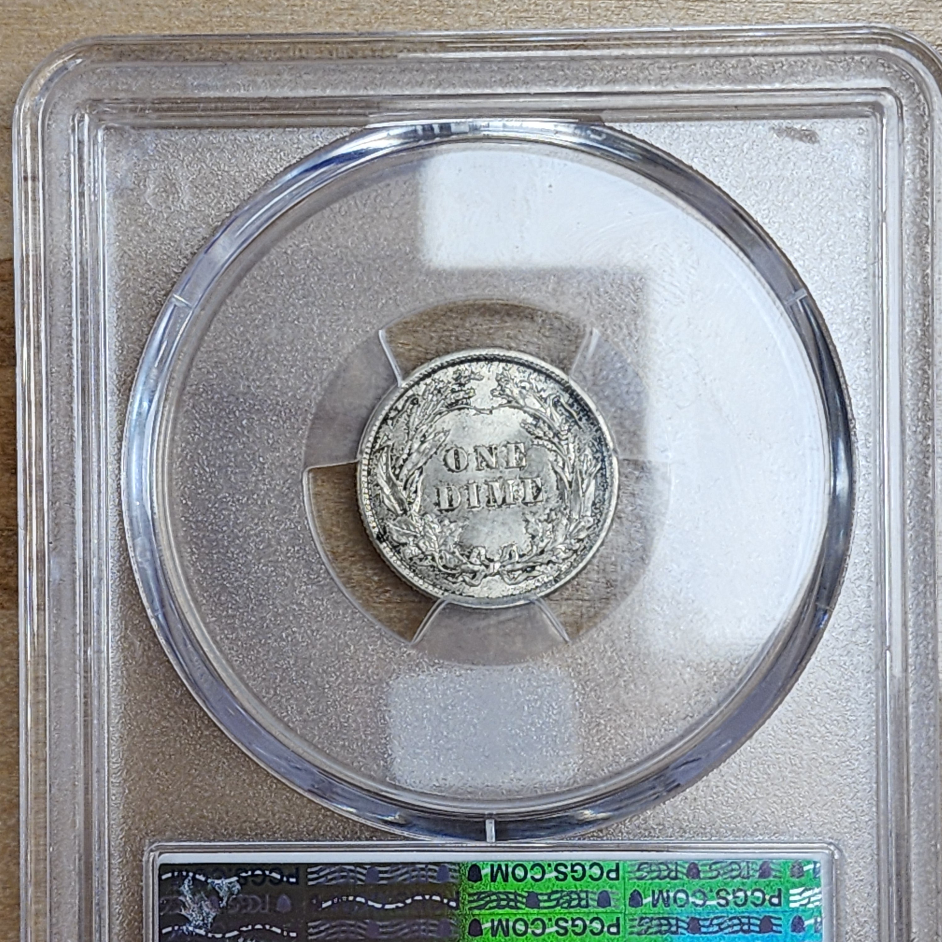 1915 Barber Dime US 10c, PCGS MS-63