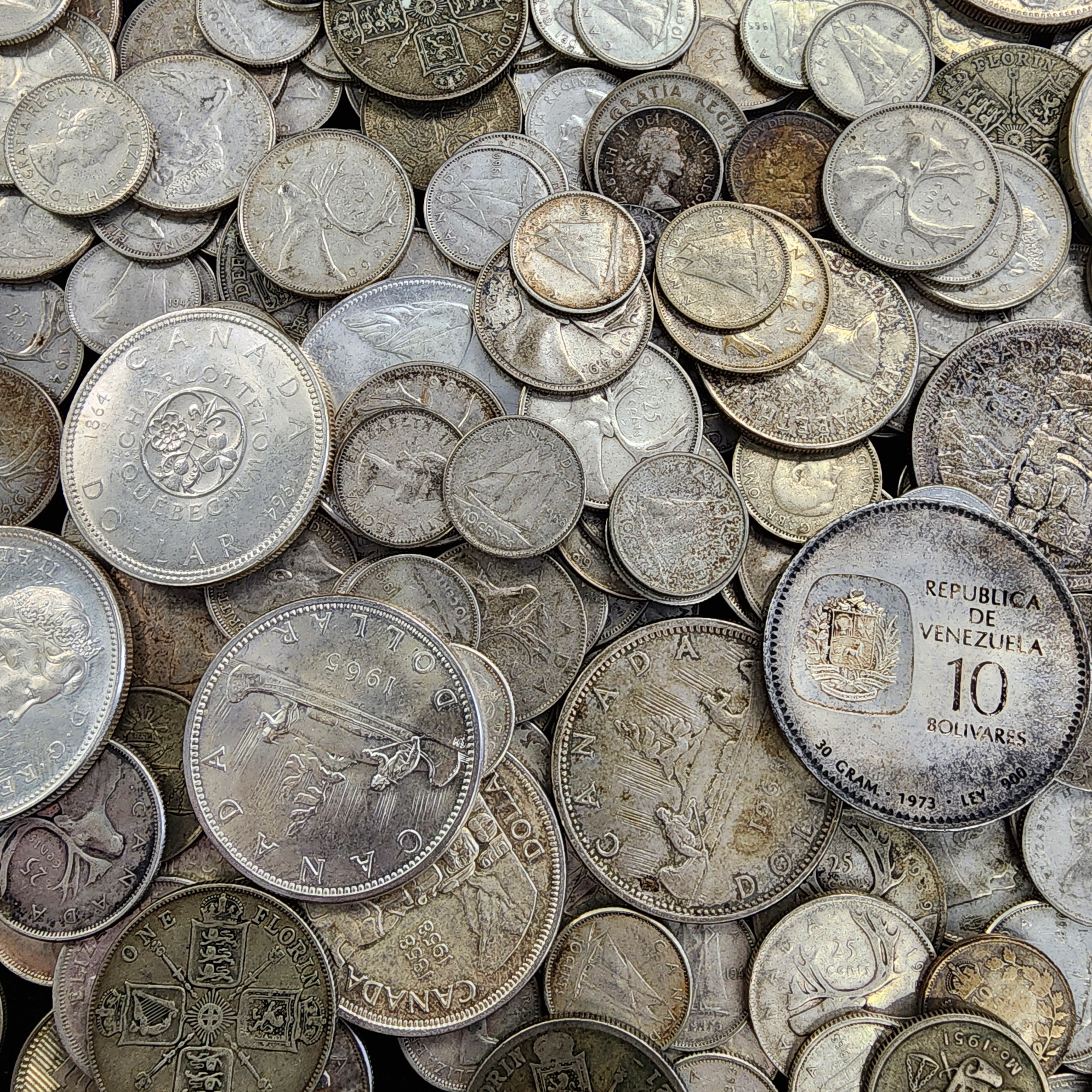 100 Grams of World/Foreign Silver Coins - Harry's Coin Shop