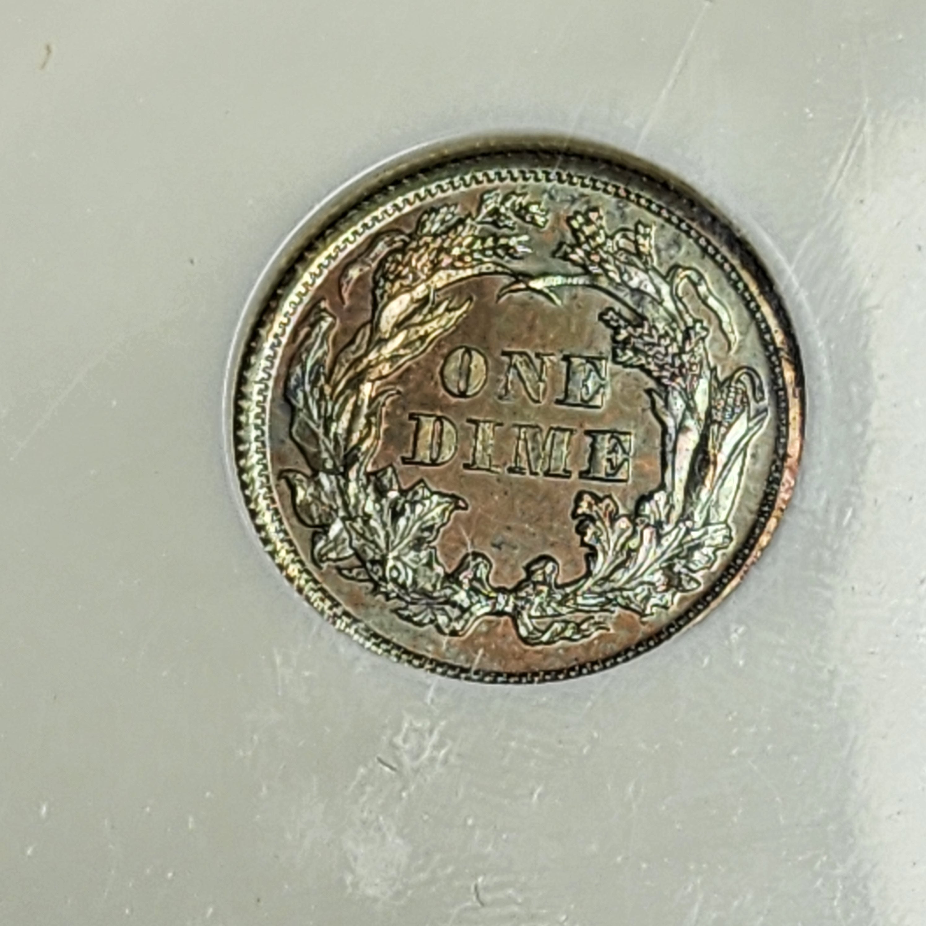 1864 10C J-381 PF65BN NGC Copper