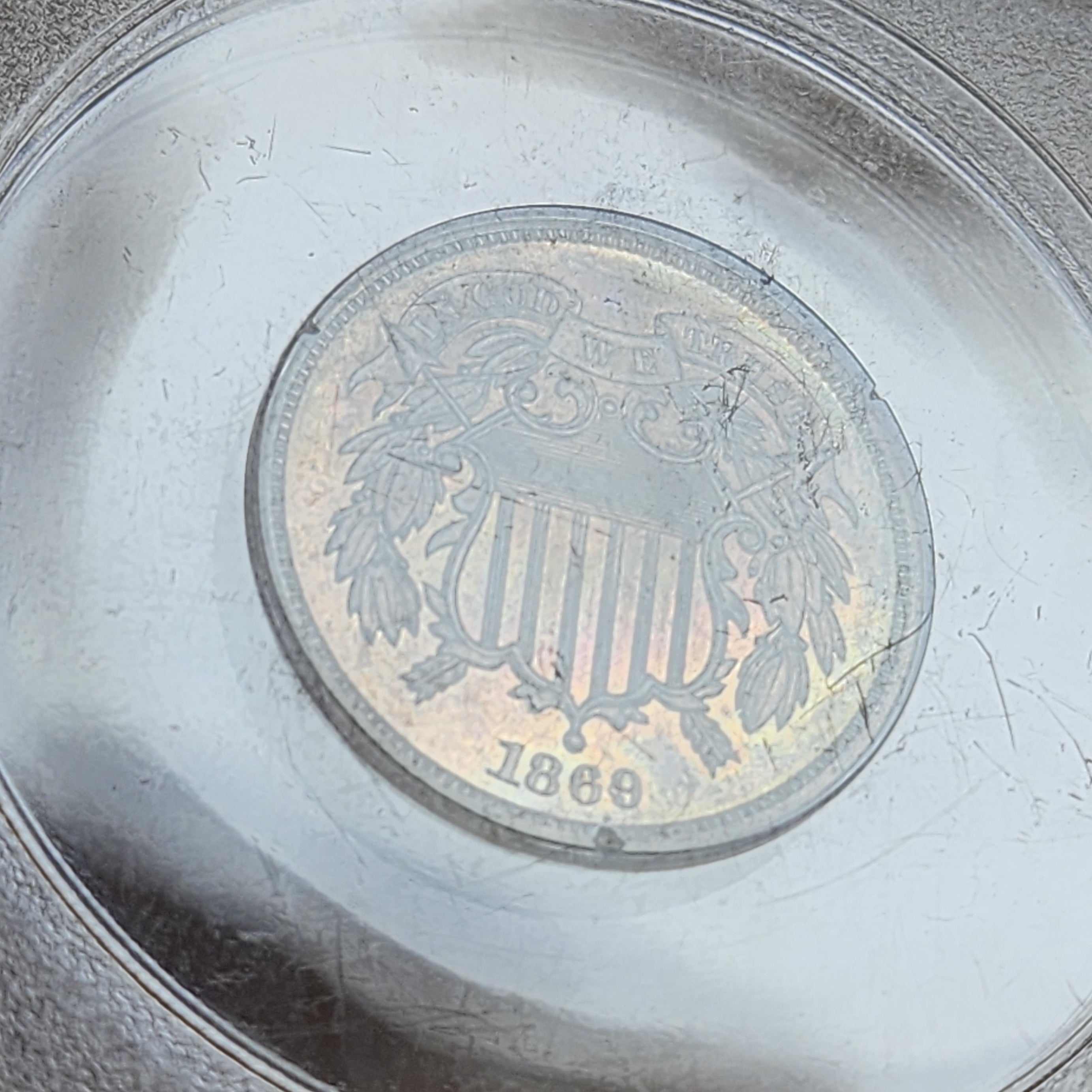 1869 2C PR65RB PCGS Rattler Toned – Harry's Coin Shop