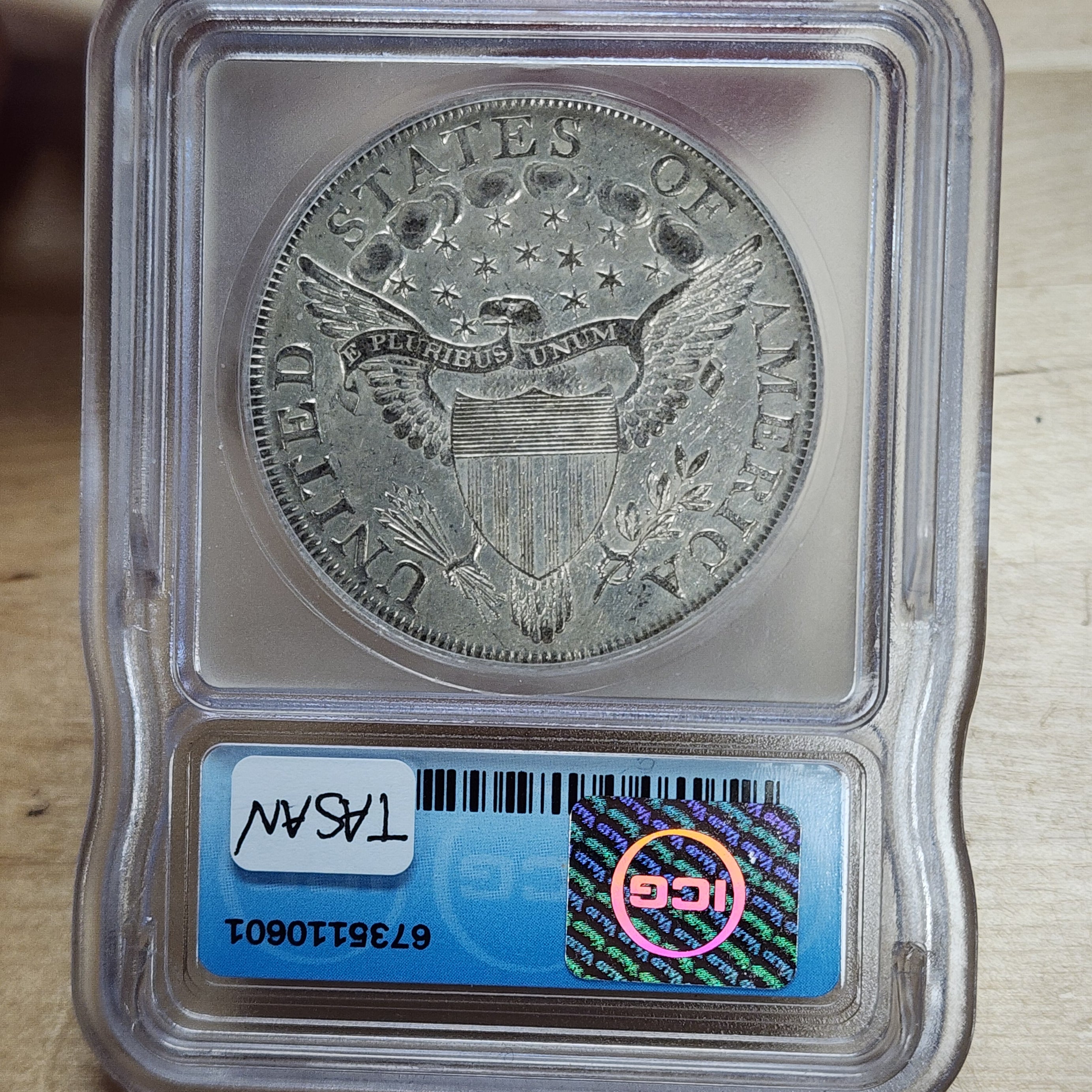 1802/1 Draped Bust Dollar $1 Wide Date B-3 BB-234 AU58 ICG Beautiful Piece!