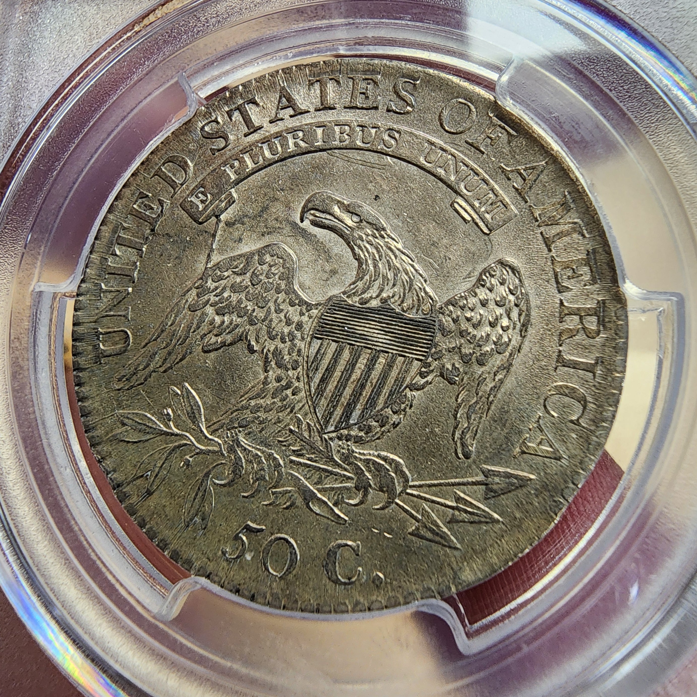 1814 50C Capped Bust Half MS63 PCGS Beautiful Example. Wow!