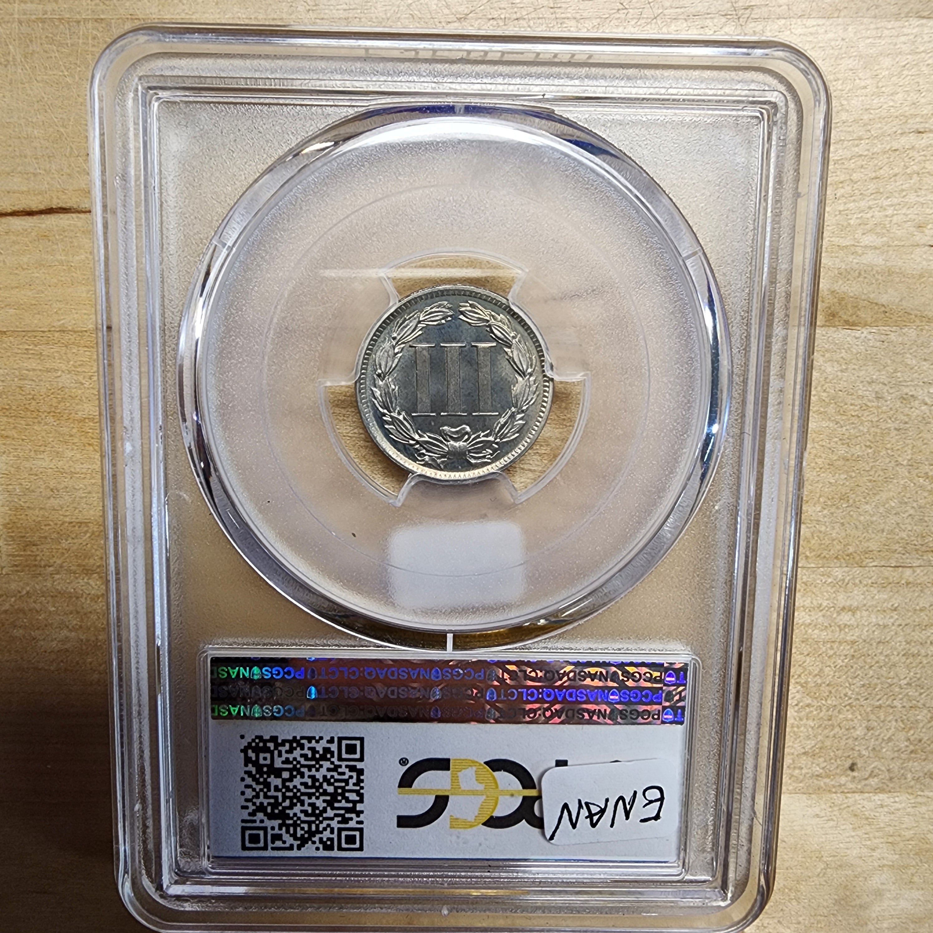 1889 3 Cent Nickel PR67 PCGS 3CN