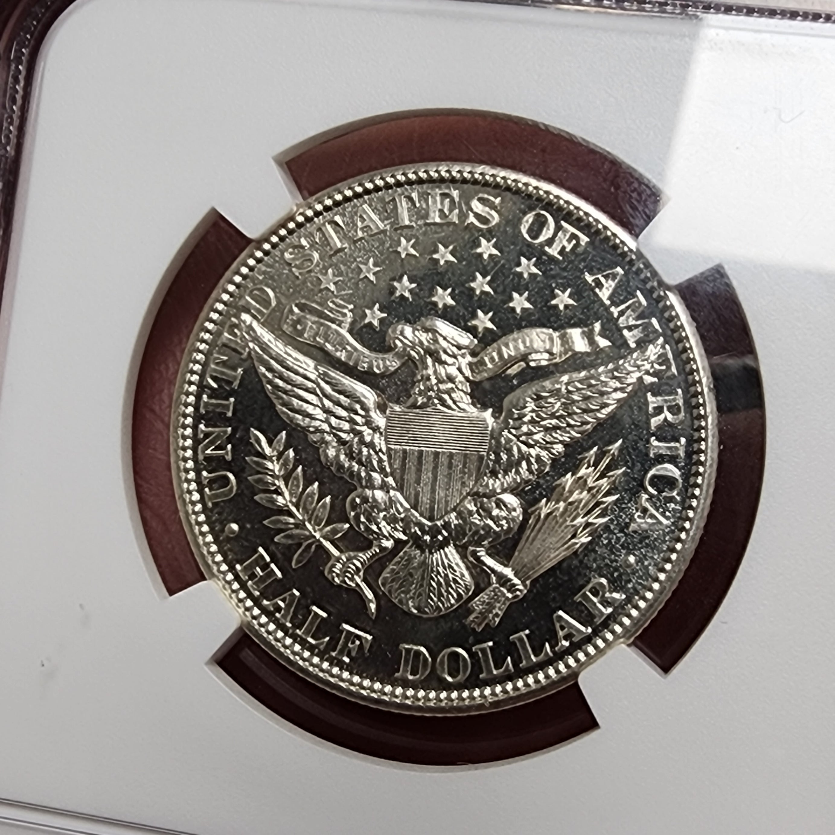 1902 50C PF65+ CAMEO NGC Barber Half