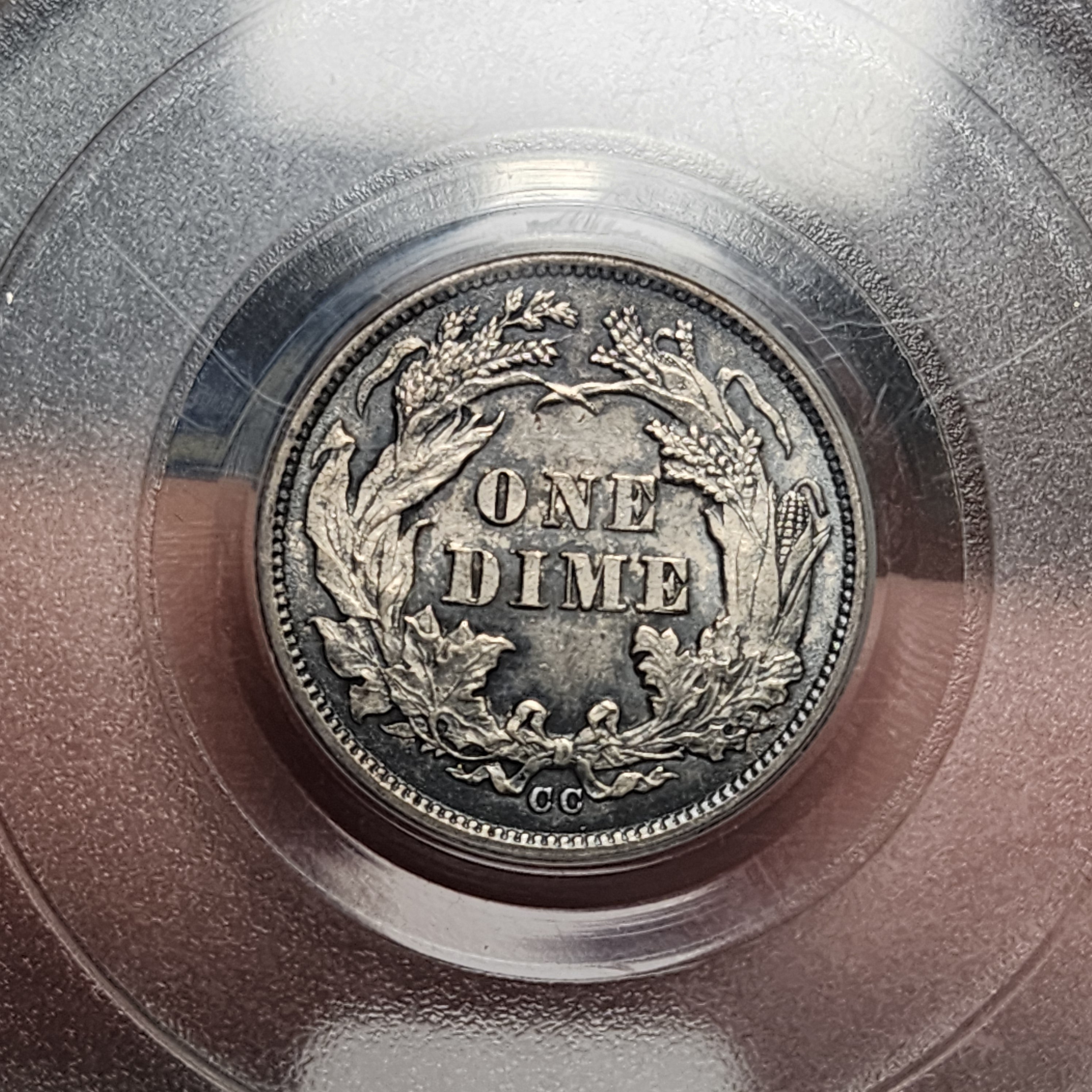 1877-CC 10C MS61 OGH PCGS