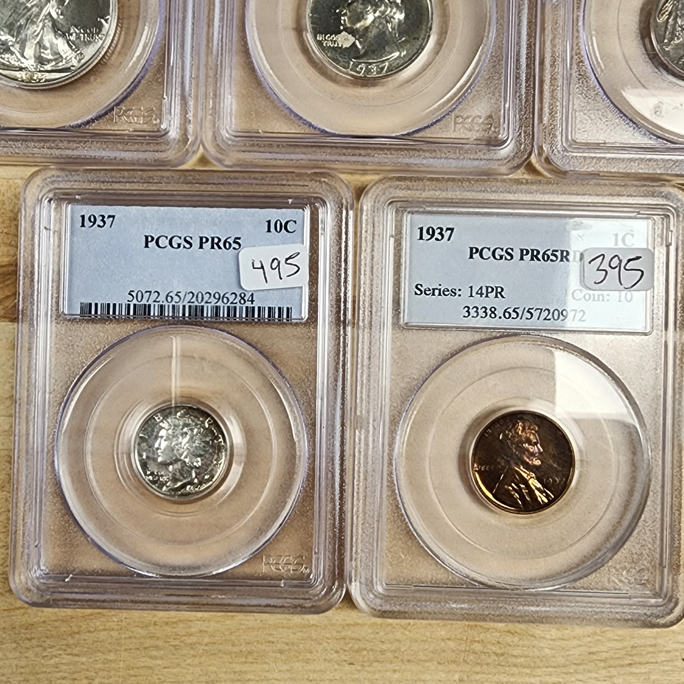 1937 Proof Set PCGS Graded