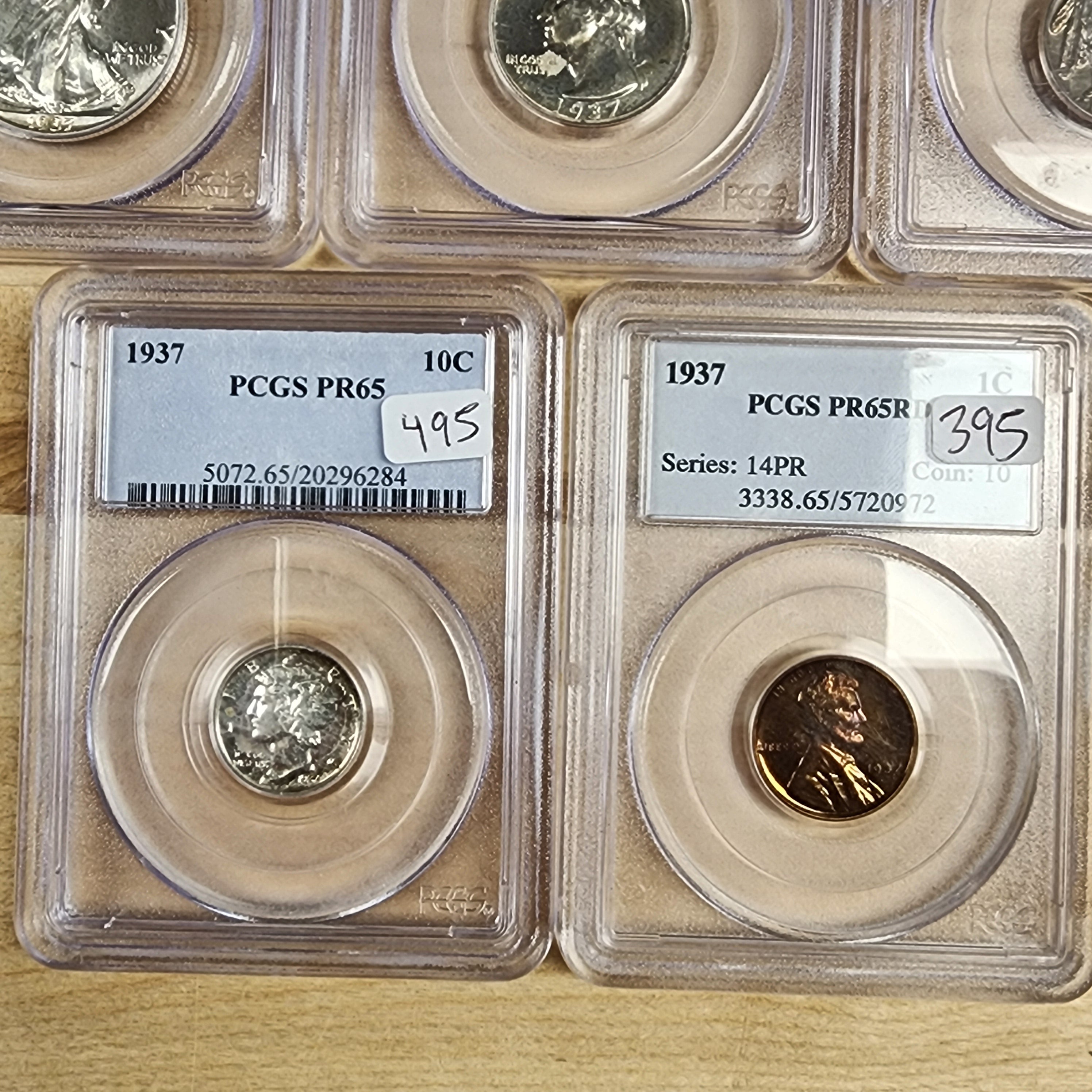 1937 Proof Set PCGS Graded