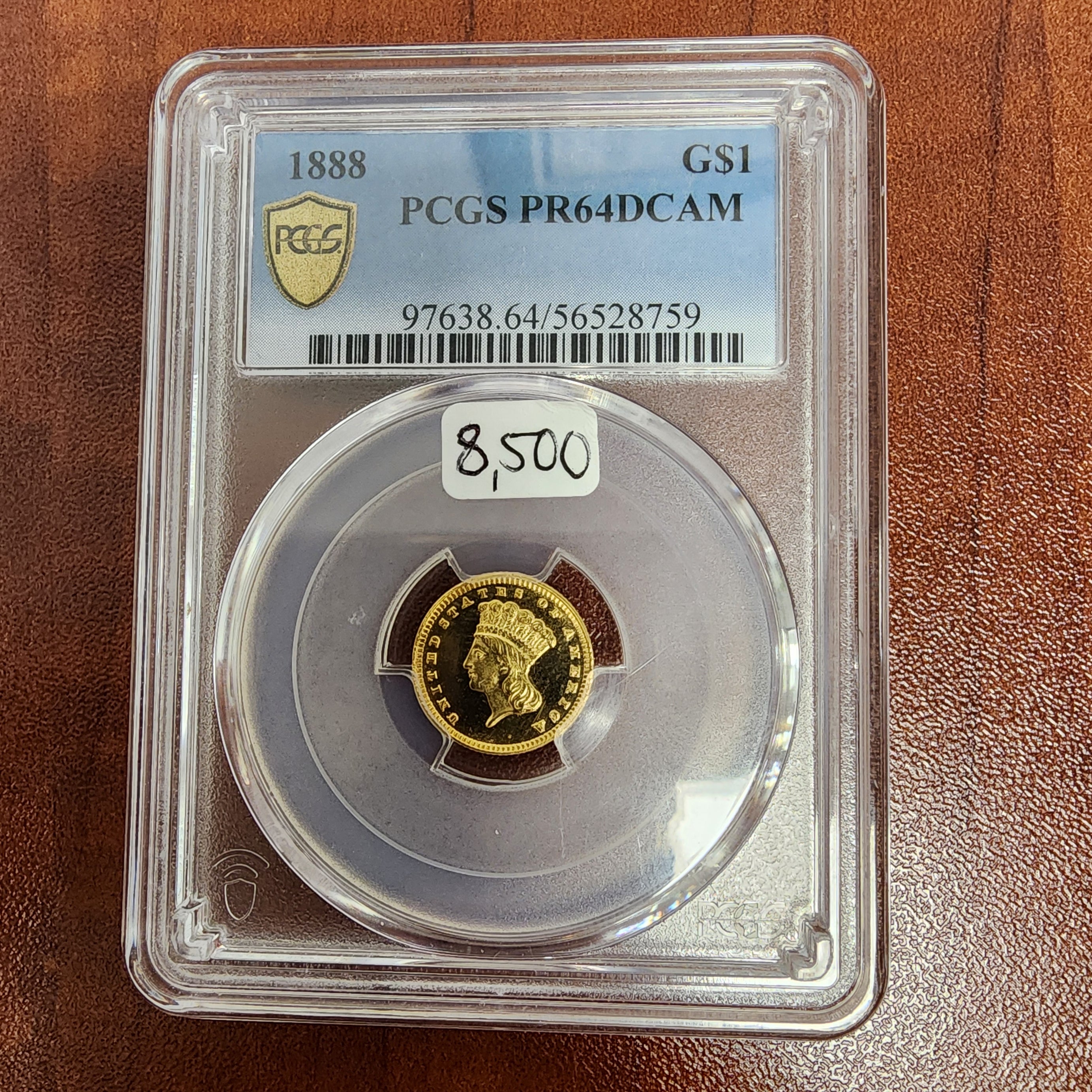 1888 Gold $1 PR64DCAM Proof PCGS
