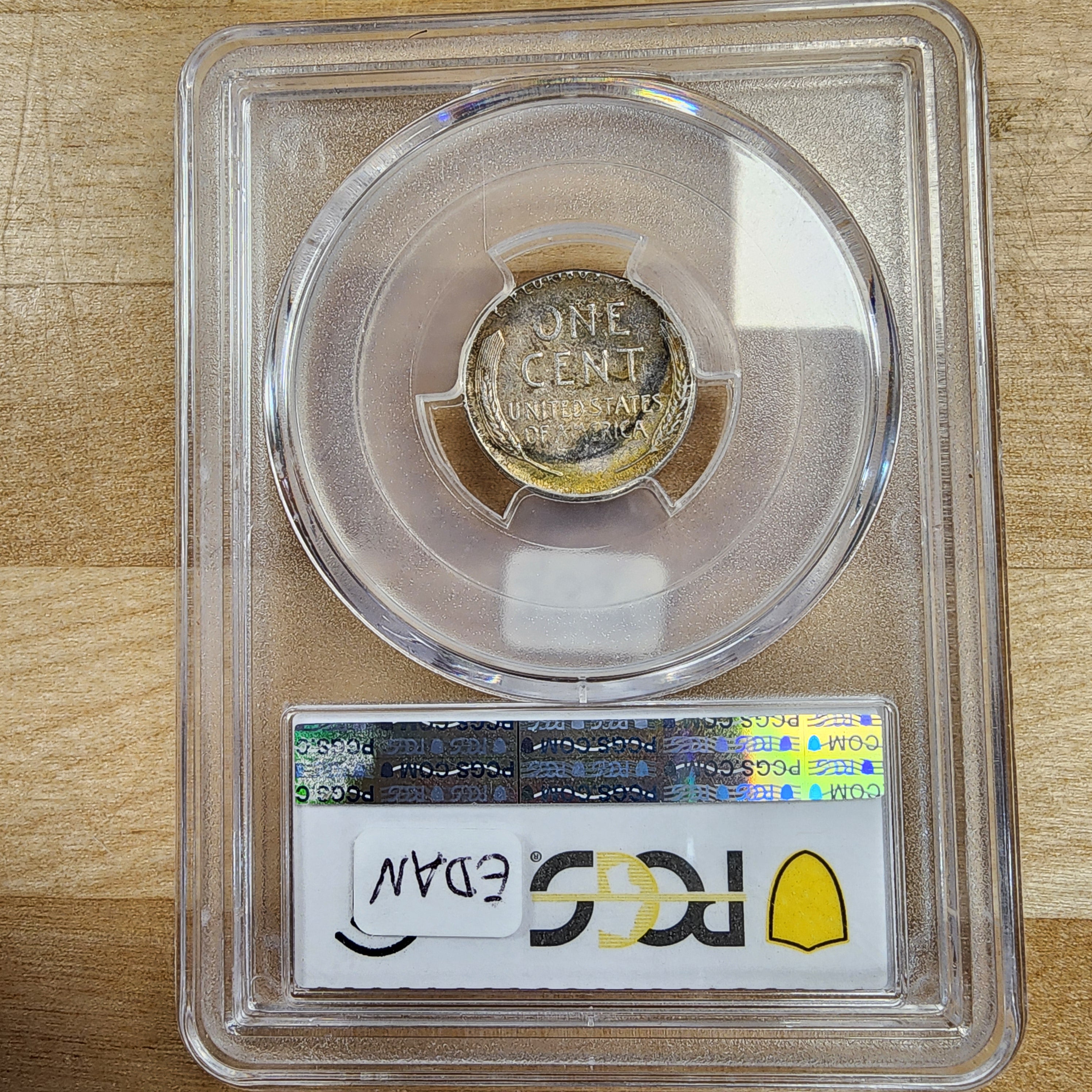 1953 1c Mint Error Struck on Silver 10c planchet PCGS AU53