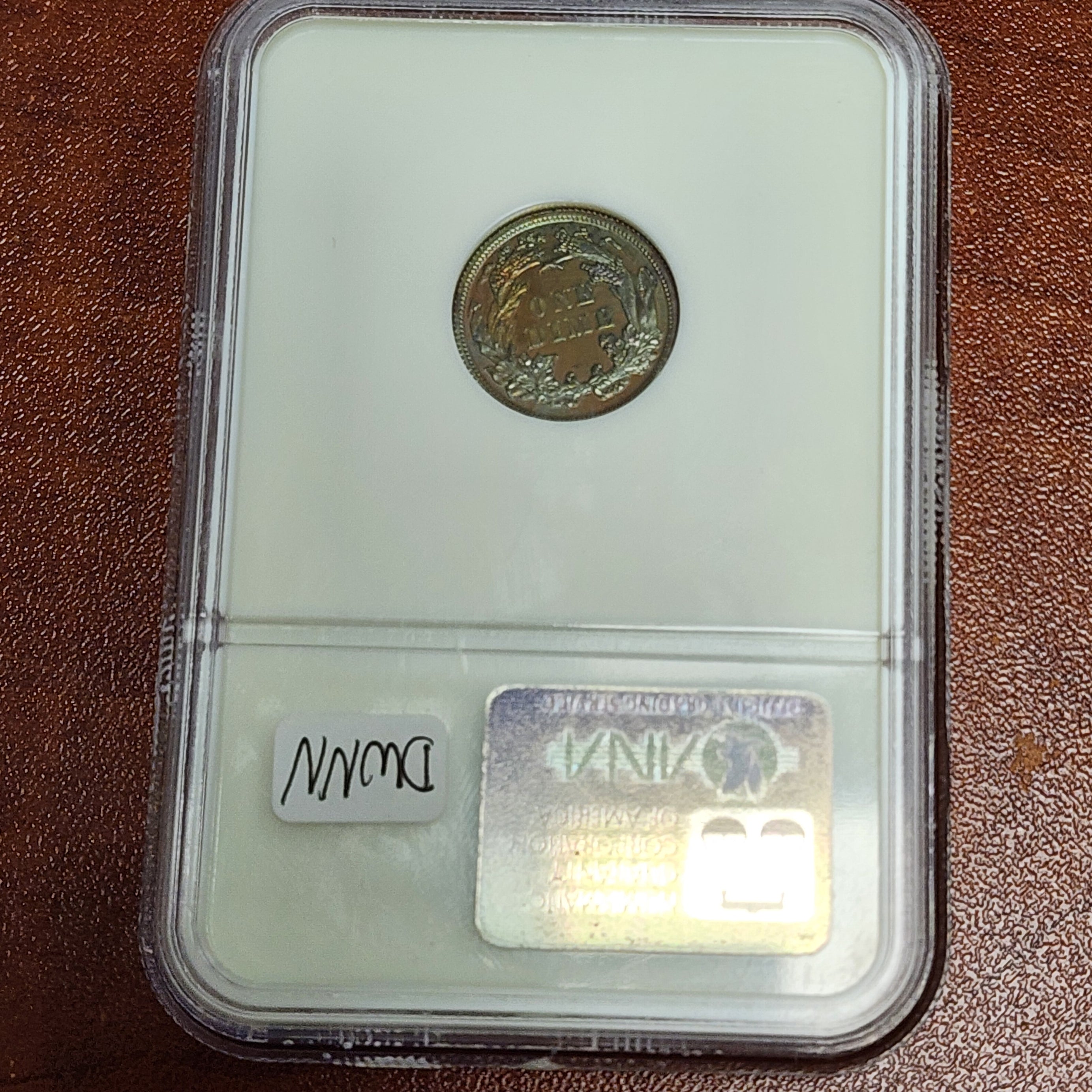 1864 10C J-381 PF65BN NGC Copper