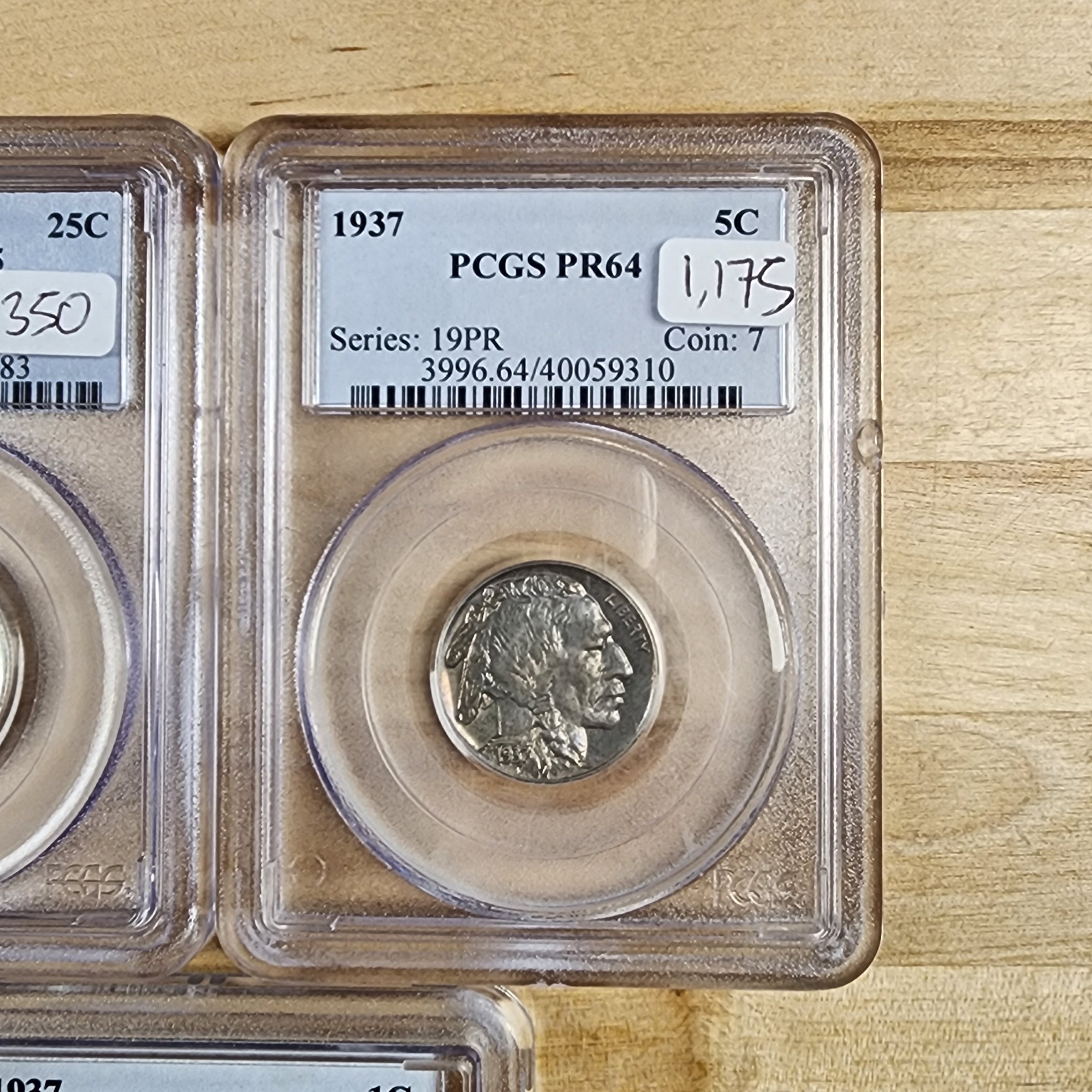 1937 Proof Set PCGS Graded