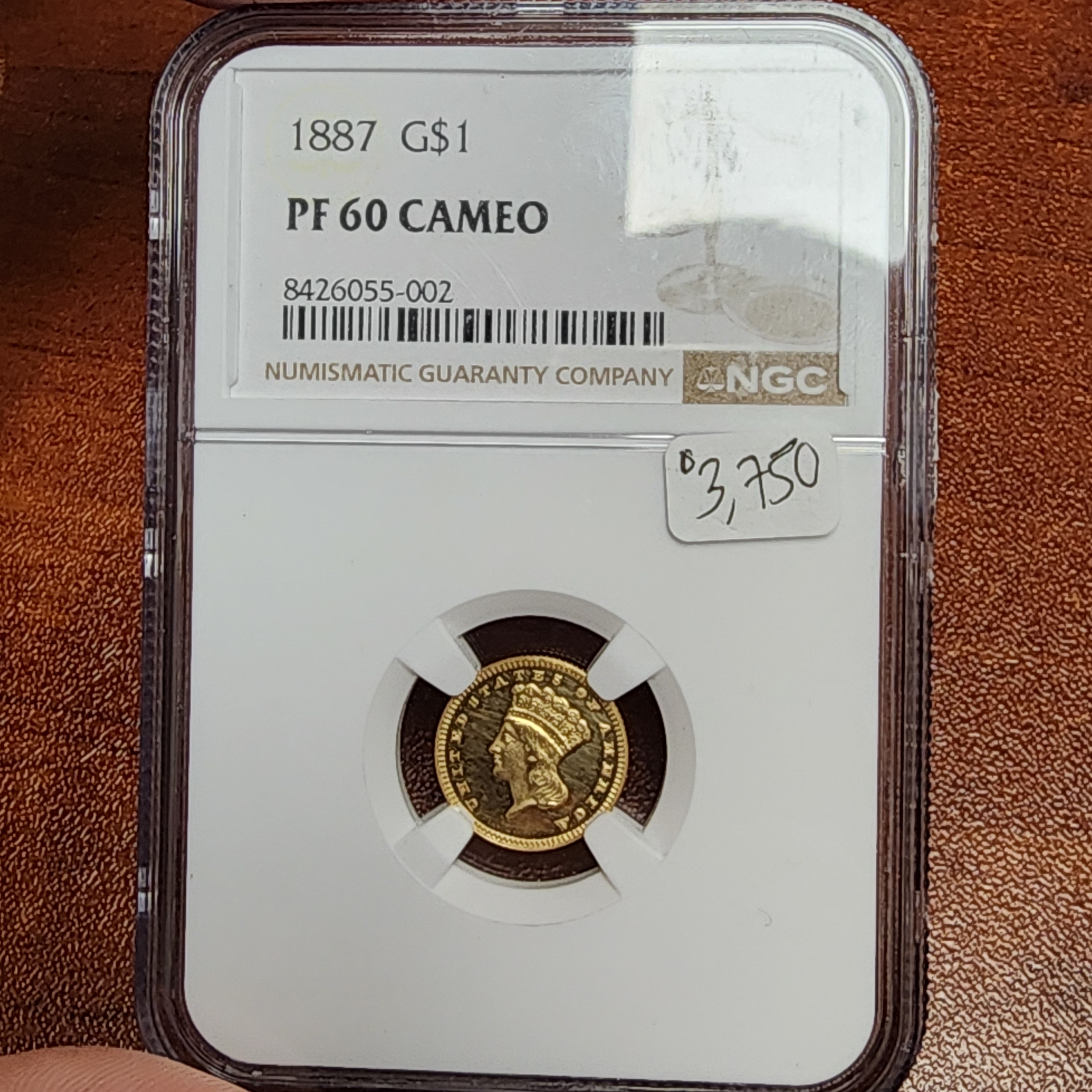 1887 G$1 PF60 Cameo Proof